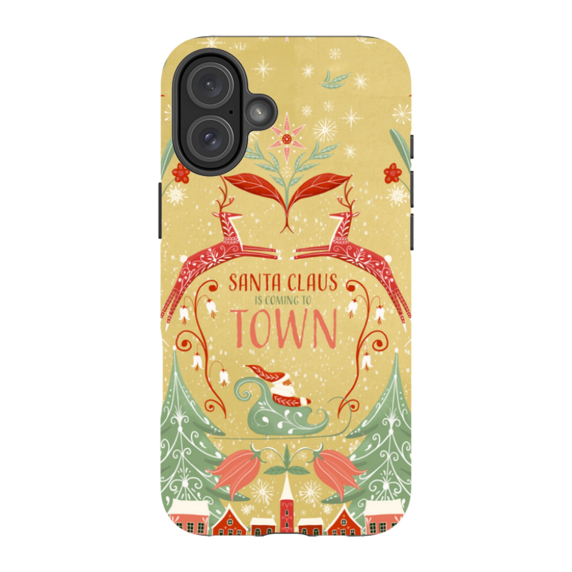 iPhone MagSafe Tough Case - Santa Claus Is Coming To Town By Maja Lindberg