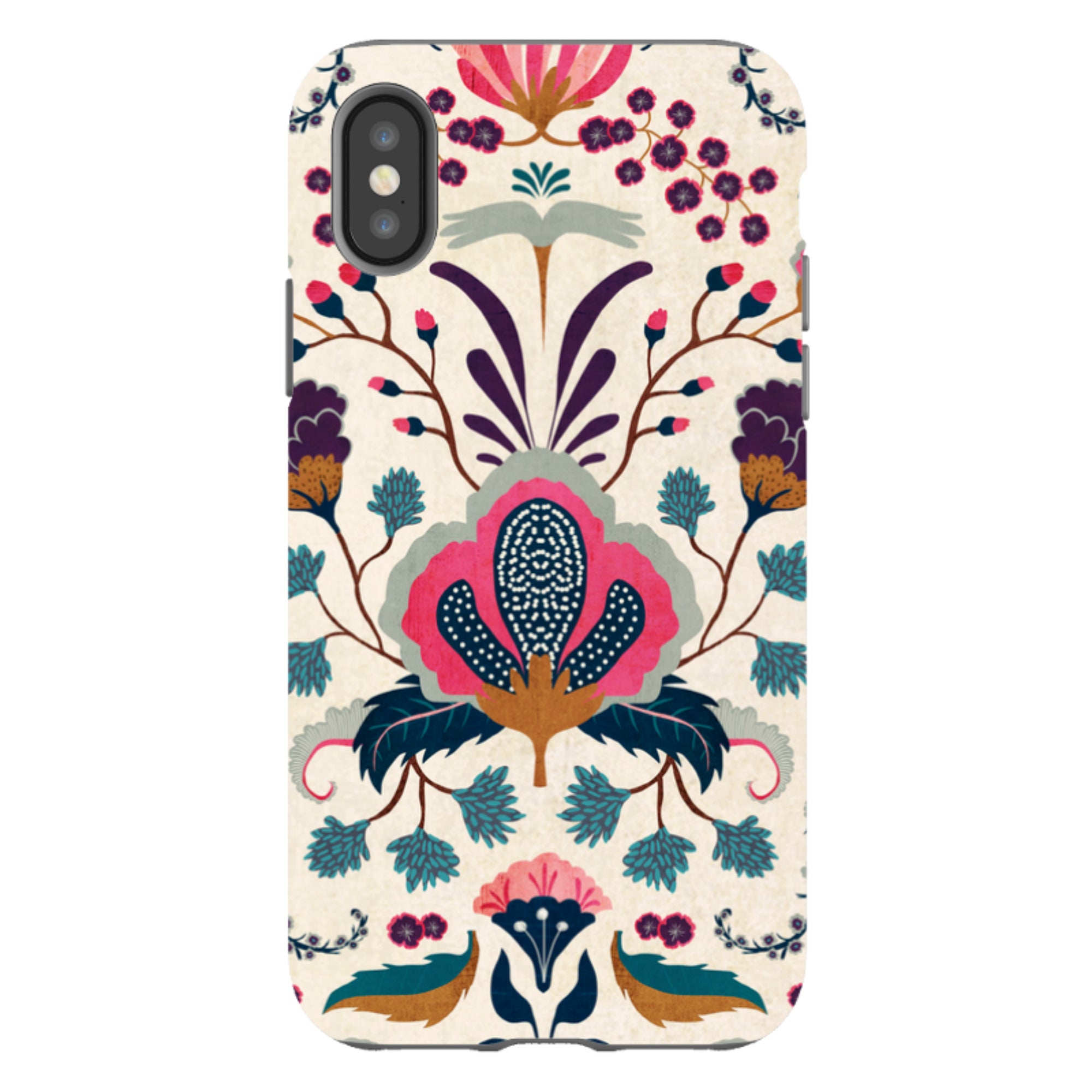 iPhone Tough Case - Folk Floral By Katherine Quinn
