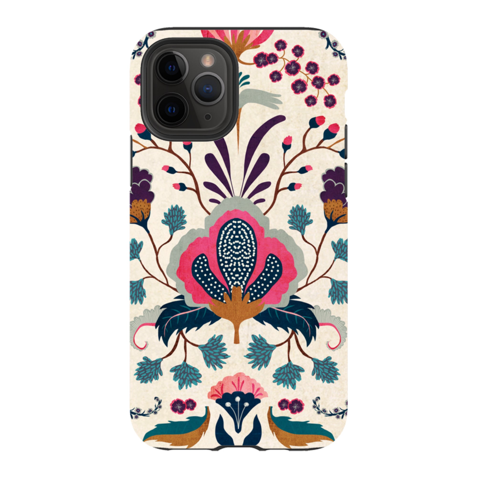iPhone Tough Case - Folk Floral By Katherine Quinn