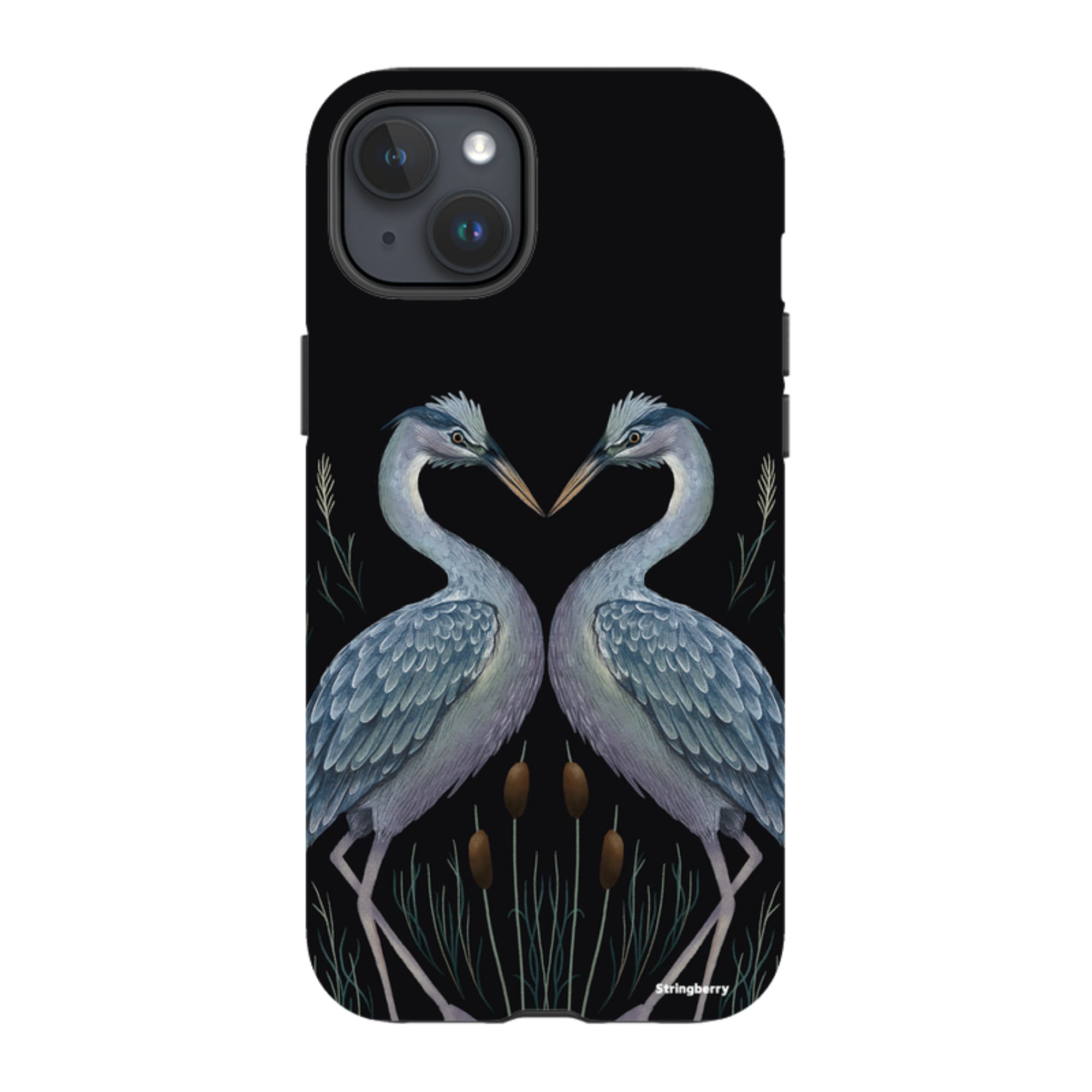 iPhone MagSafe Tough Case - Heron Pair By Anna Stead