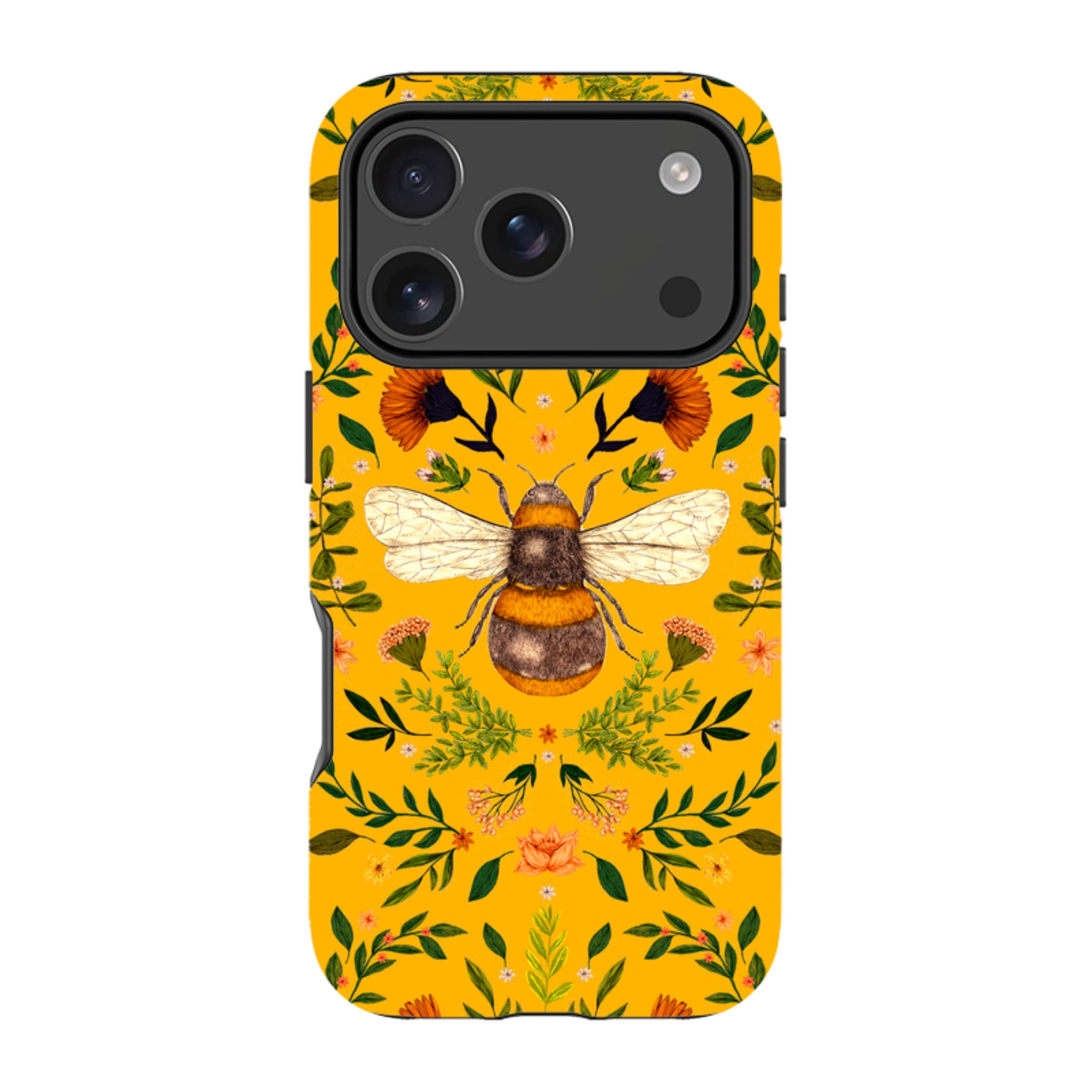iPhone MagSafe Tough Case -  Botanical Bee Honey By Jade Mosinski