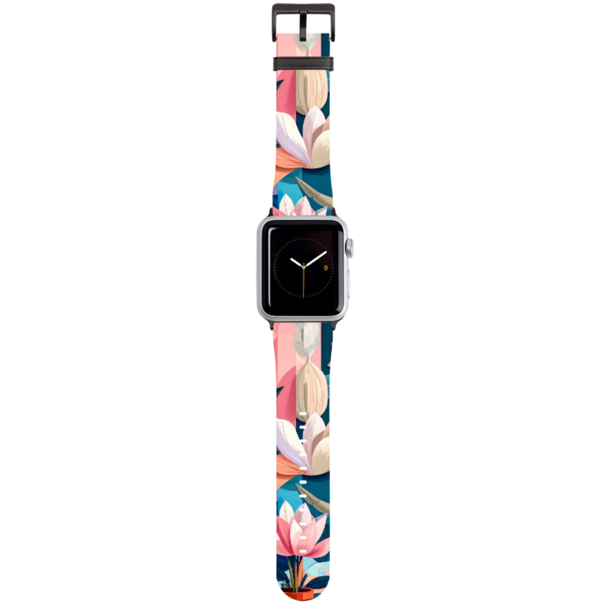 Long Floral Apple Watch Strap