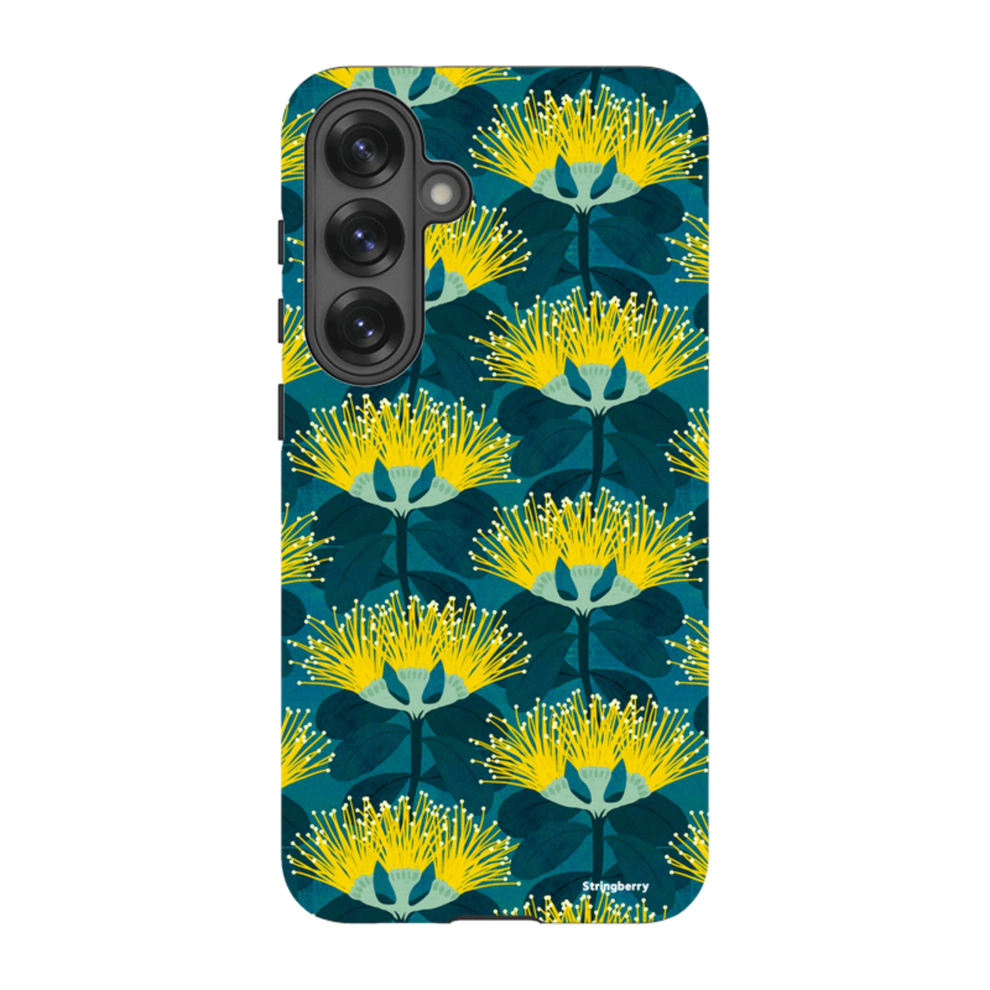Samsung Tough Case - Pohutukawa Yellow And Blue By Katherine Quinn