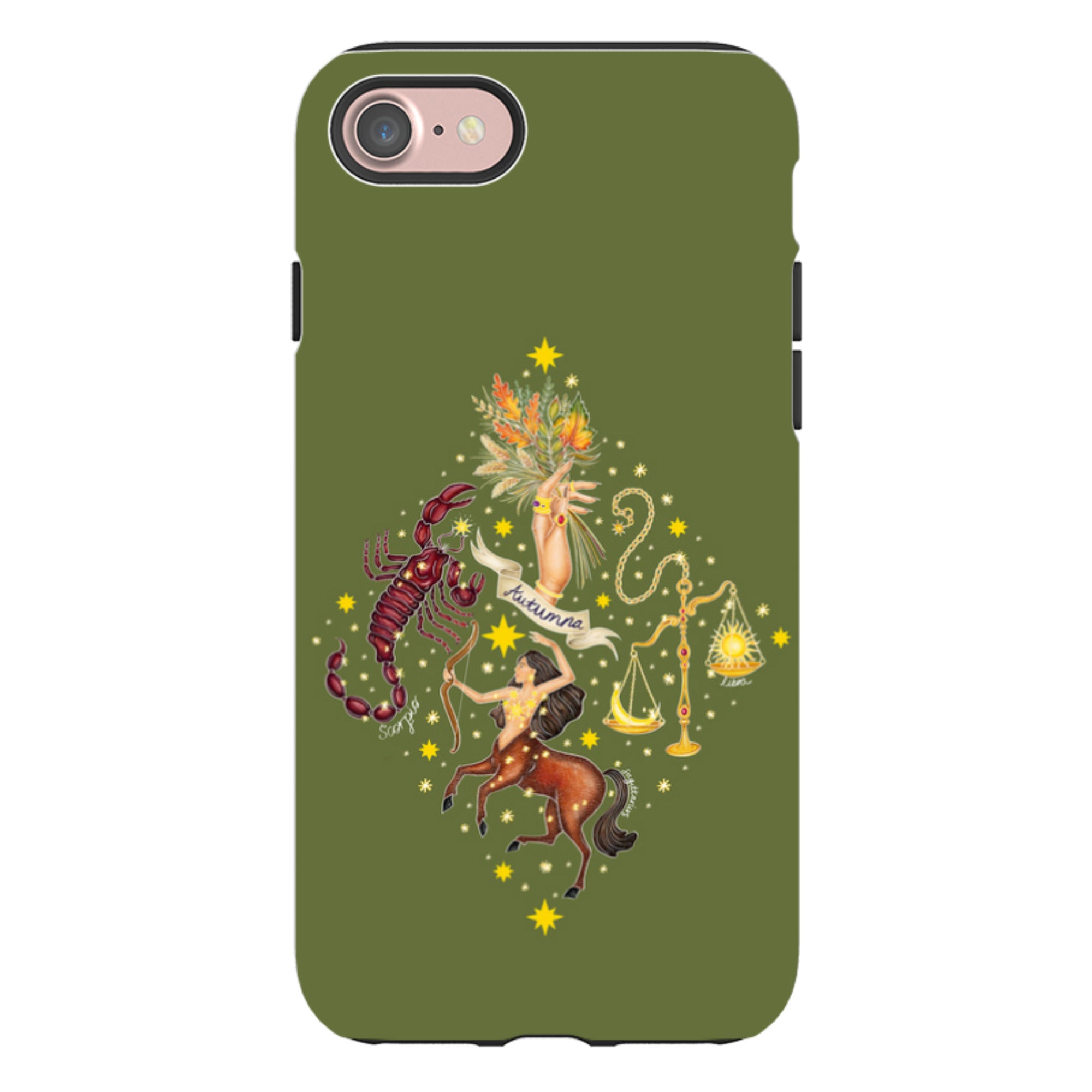 iPhone Tough Case - Autumn Zodiac By Catherine Rowe