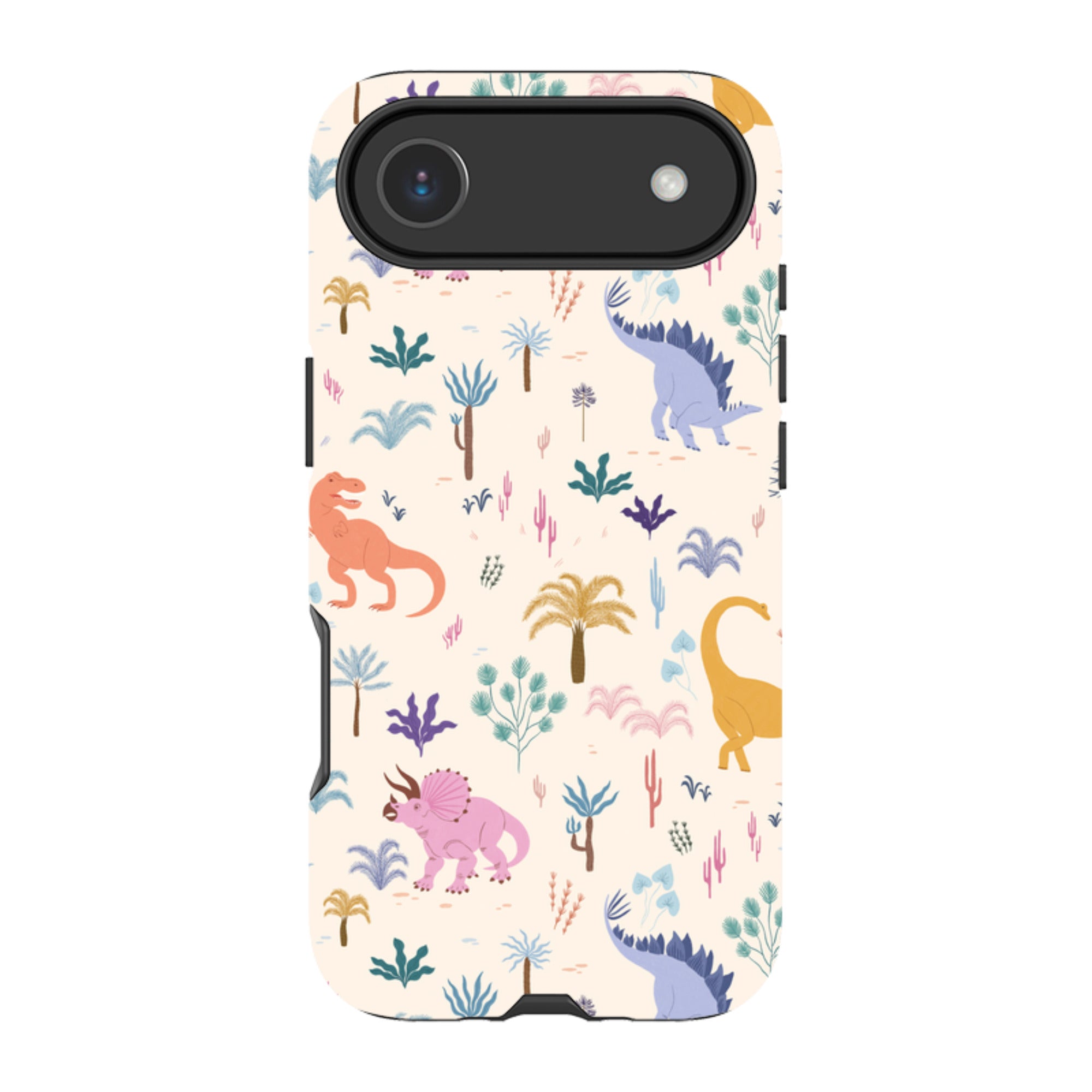 iPhone Tough Case - Dinosaur Pattern Light By Meghann Rader