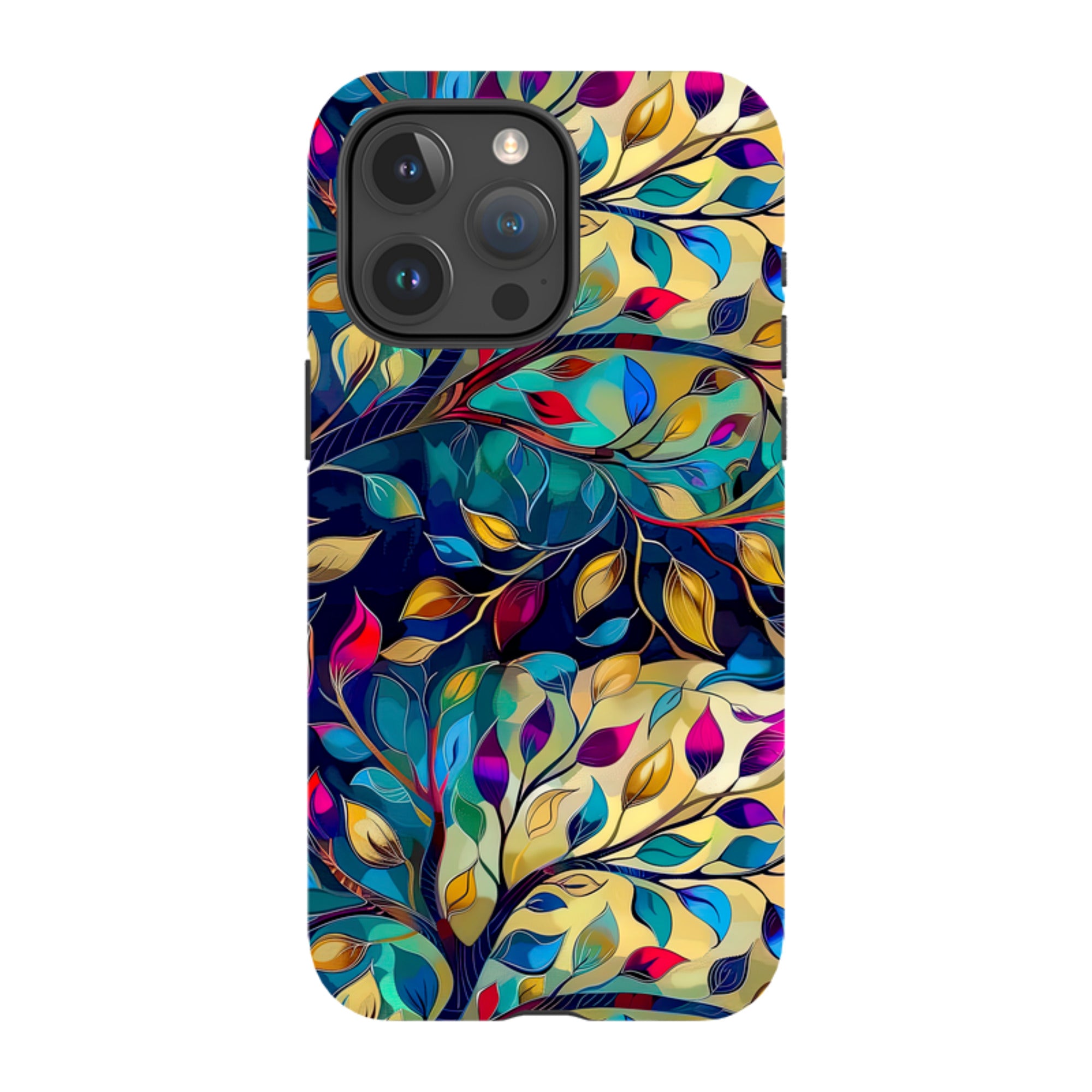 iPhone Case - Teal Leaves