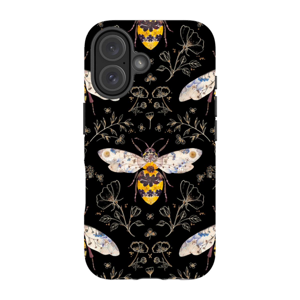 iPhone MagSafe Tough Case - Midnight Bumble Bee By Helen Ahpornsiri