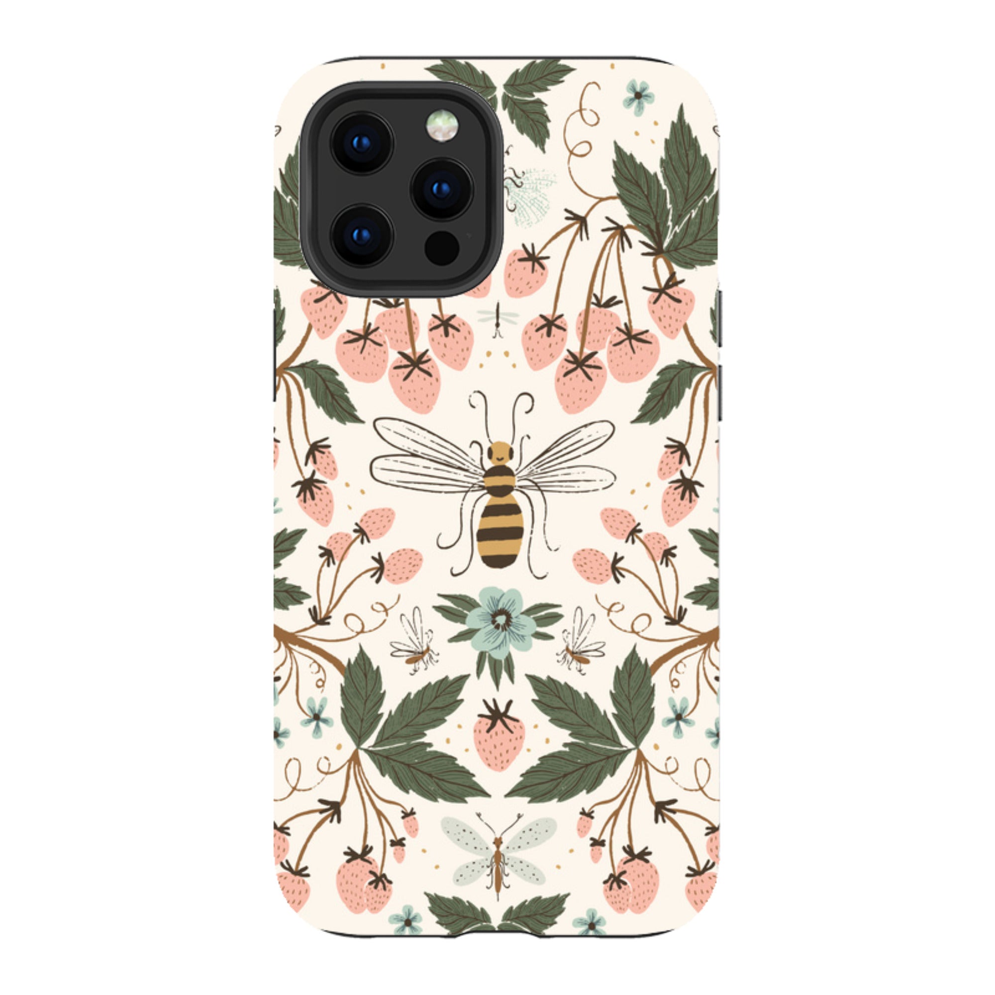 iPhone Tough Case - Bugs And Berries By Meghann Rader
