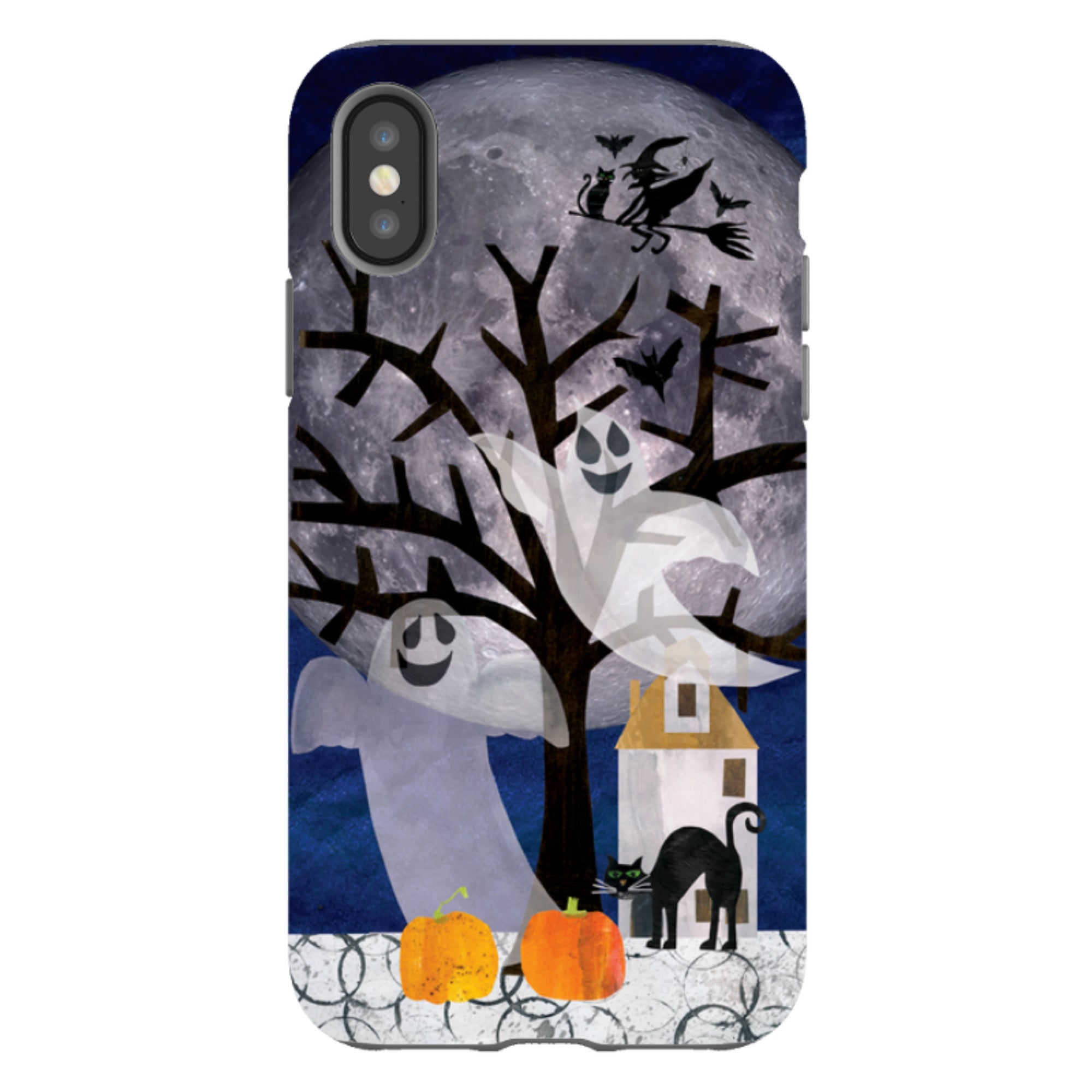iPhone Tough Case - Halloween Moon By Tracey English