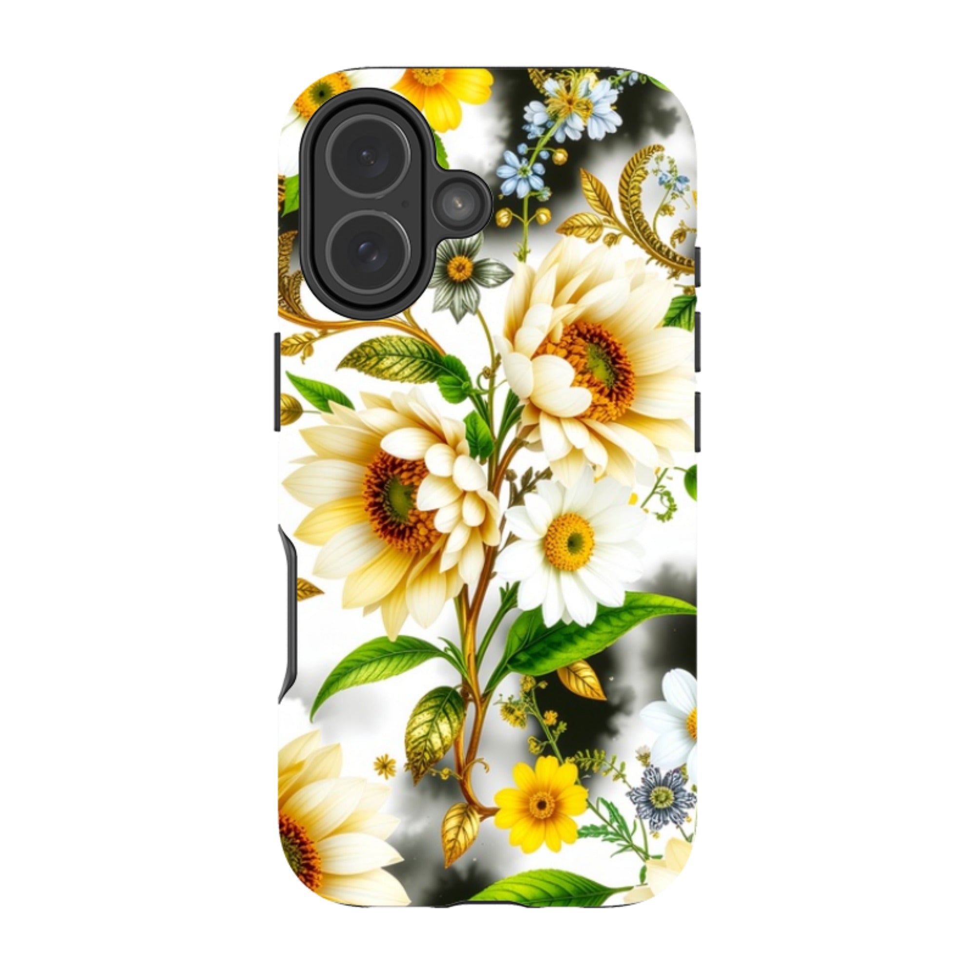 iPhone Case - Gold Flowers