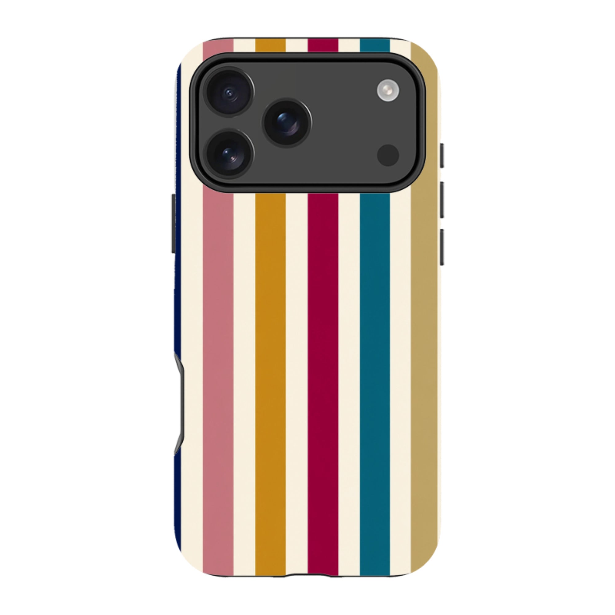 iPhone MagSafe Tough Case - Mustard Gold Stripe