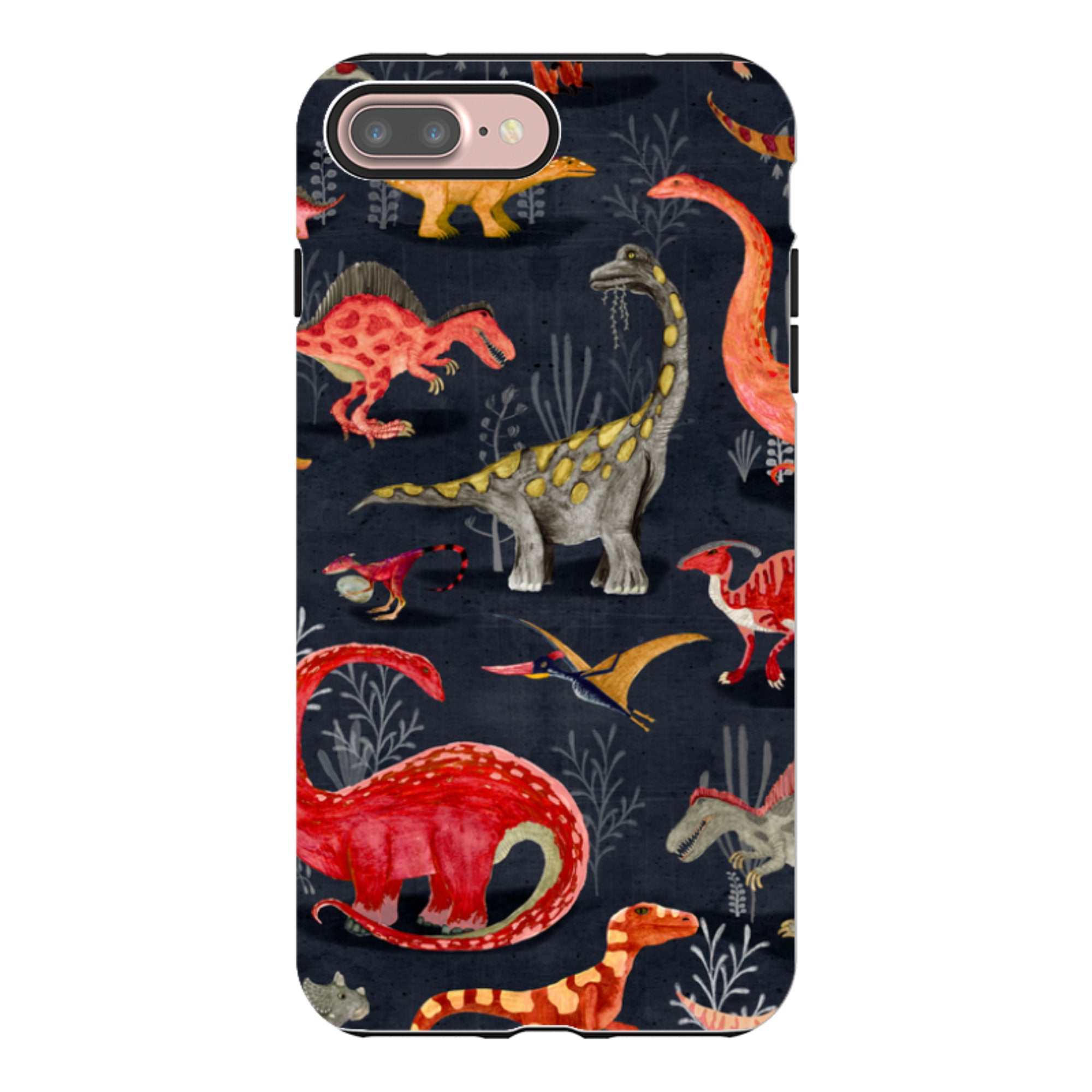 iPhone Tough Case - Parisian Dinosaurs By Katherine Quinn
