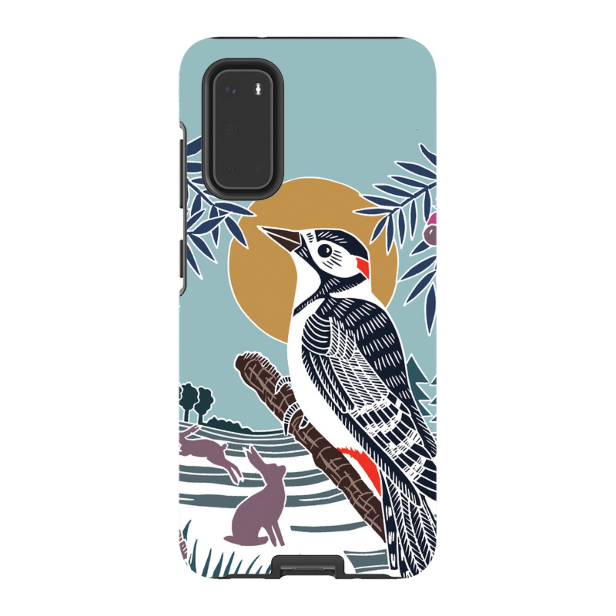 Samsung Tough Case - Woodpecker Brown By Kate Heiss