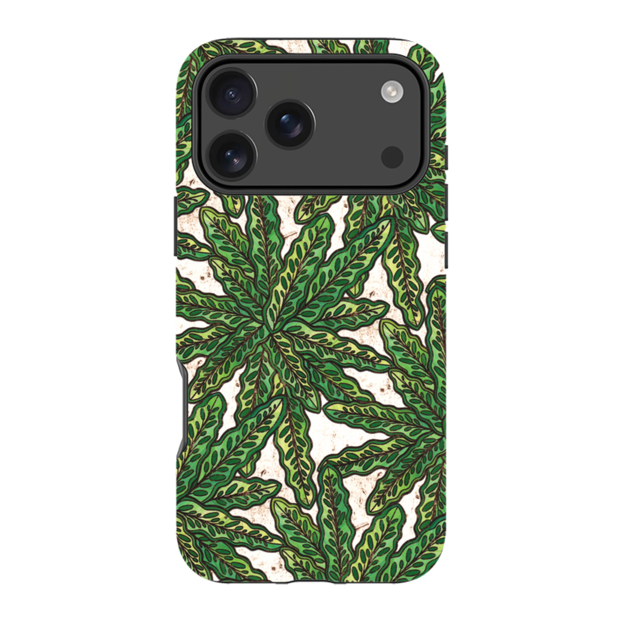 iPhone MagSafe Tough Case - Green Floral By Amelia Bowman