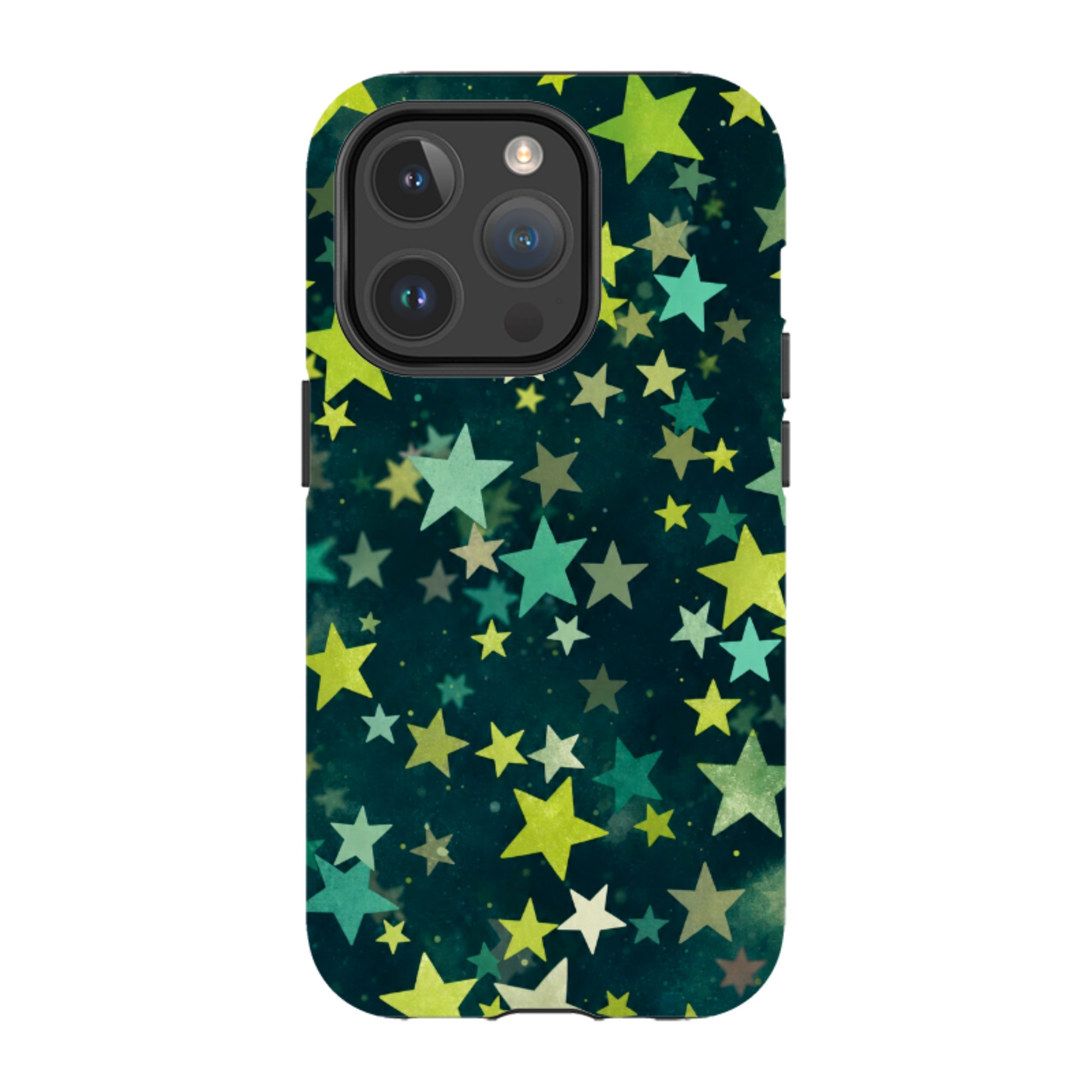 iPhone MagSafe Tough Case - Green Galaxy Star
