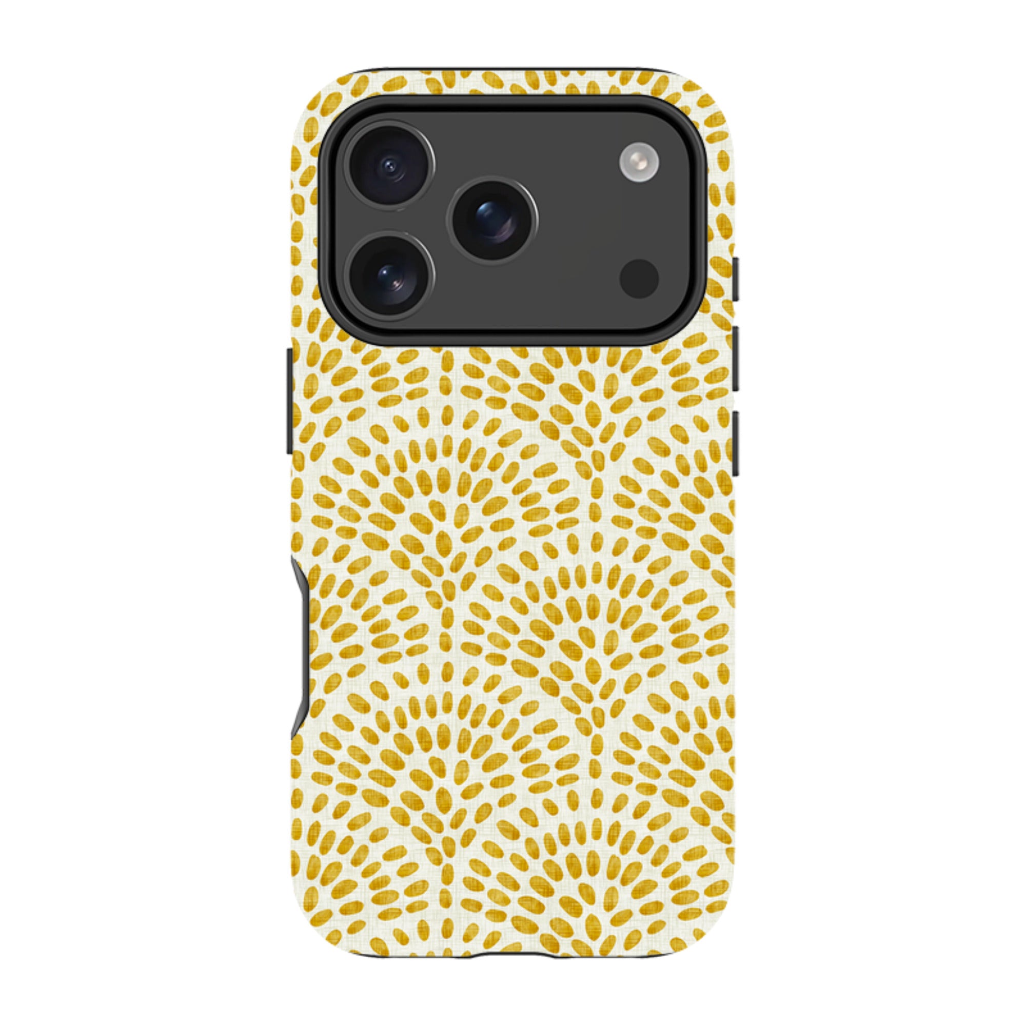 iPhone MagSafe Tough Case - Scallop - Mustard By Katherine Quinn