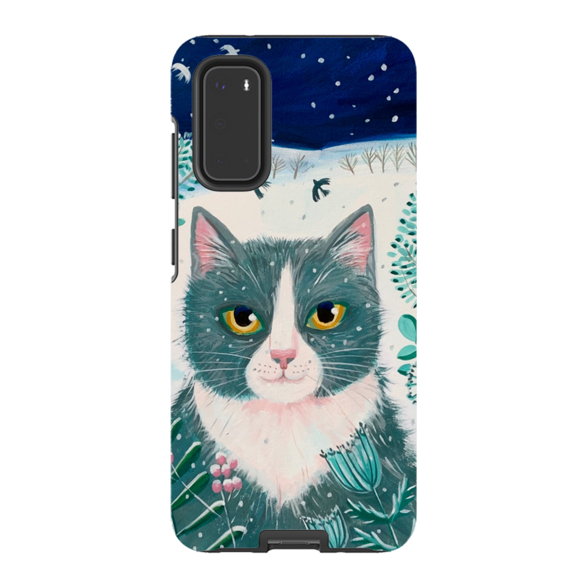 Samsung Tough Case - Xmas Cat By Mary Stubberfield