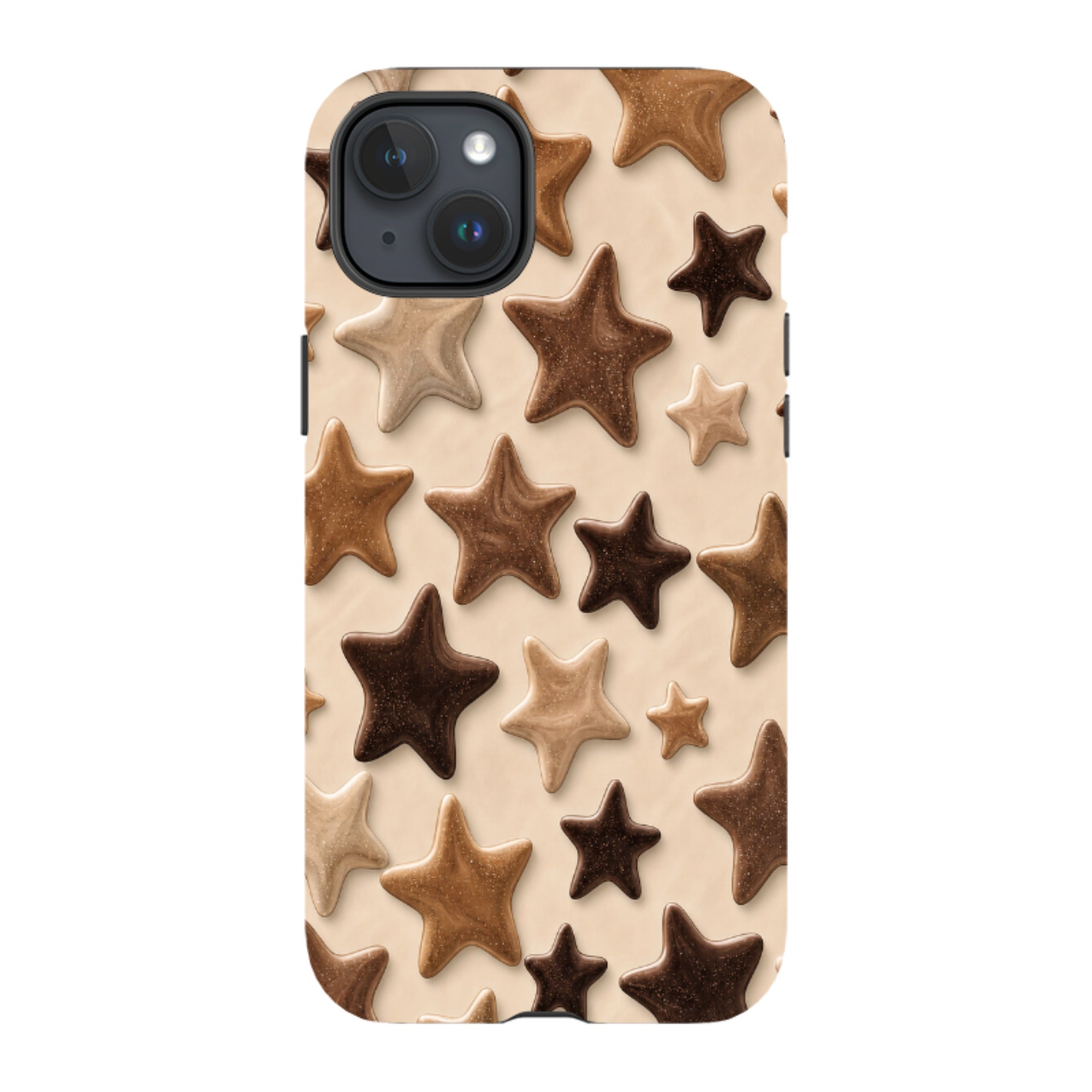iPhone Tough Case - Brown Star
