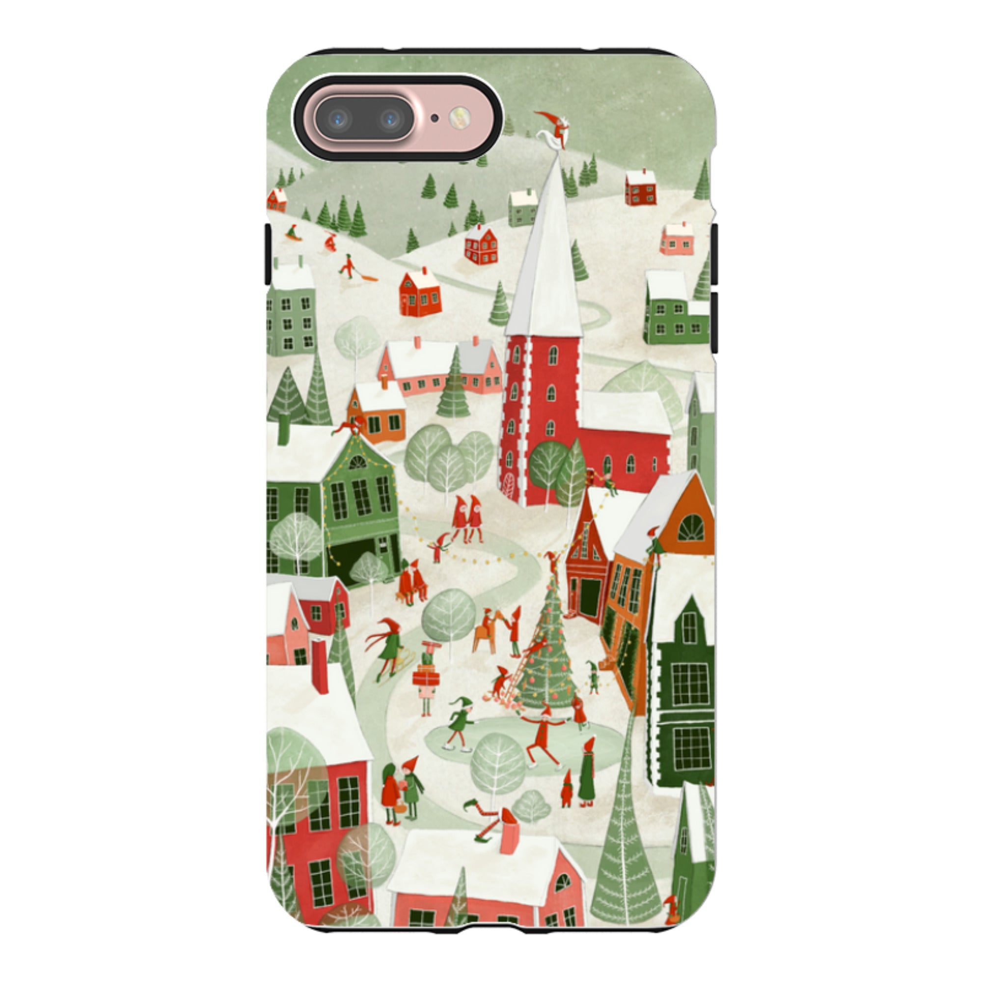 iPhone Tough Case - Christmas Town By Maja Lindberg