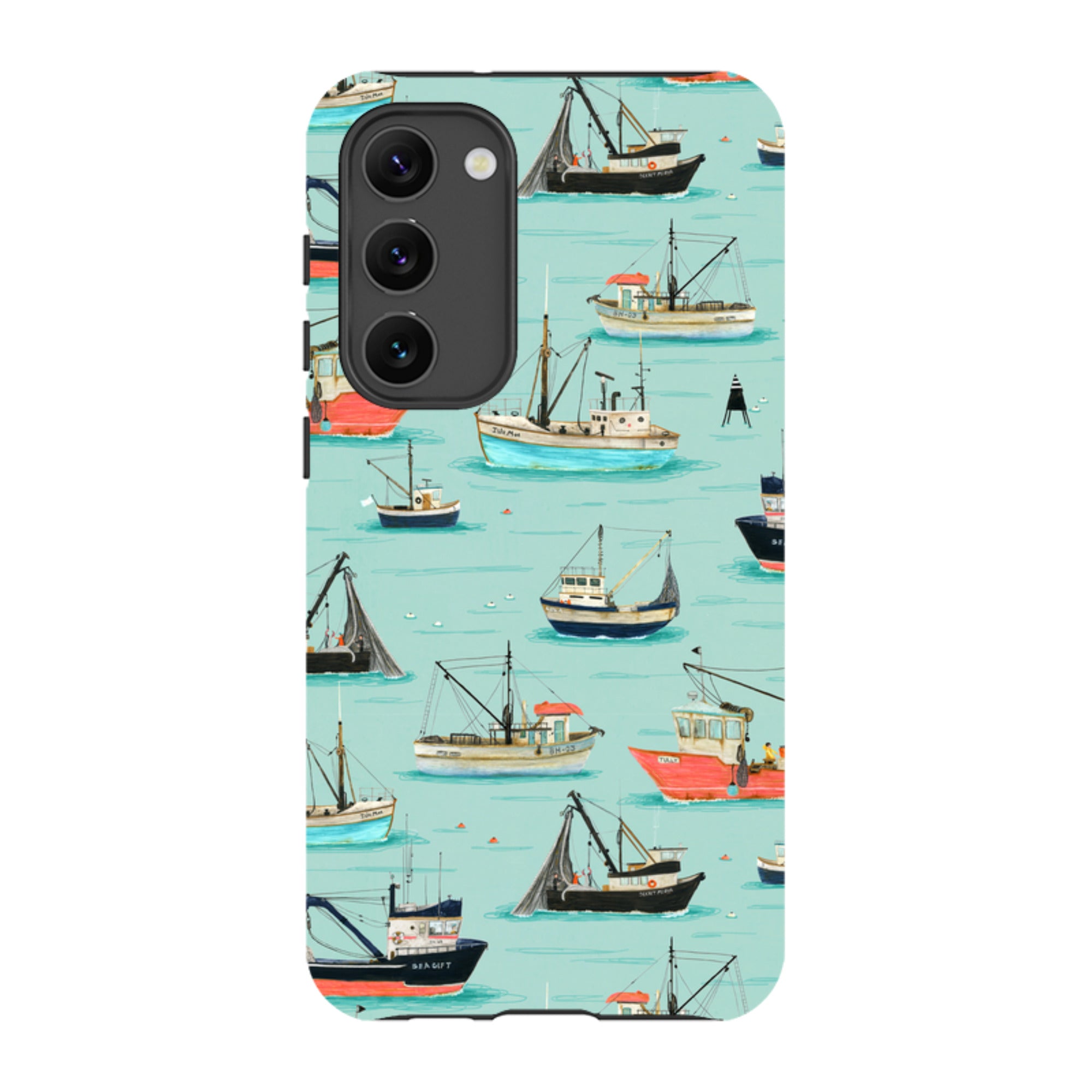 Samsung Tough Case - Fishing Boats By Katherine Quinn