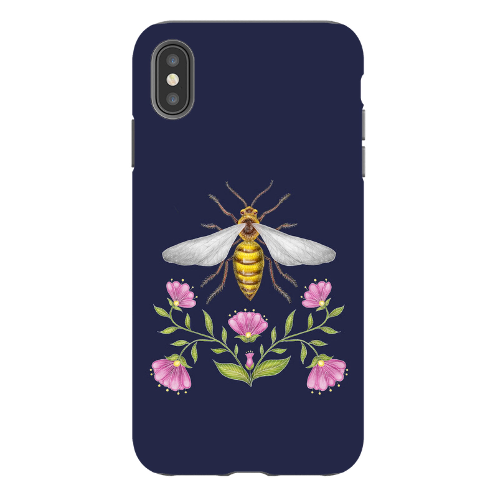 iPhone Tough Case - Wings Of Freedom Navy By Catherine Rowe