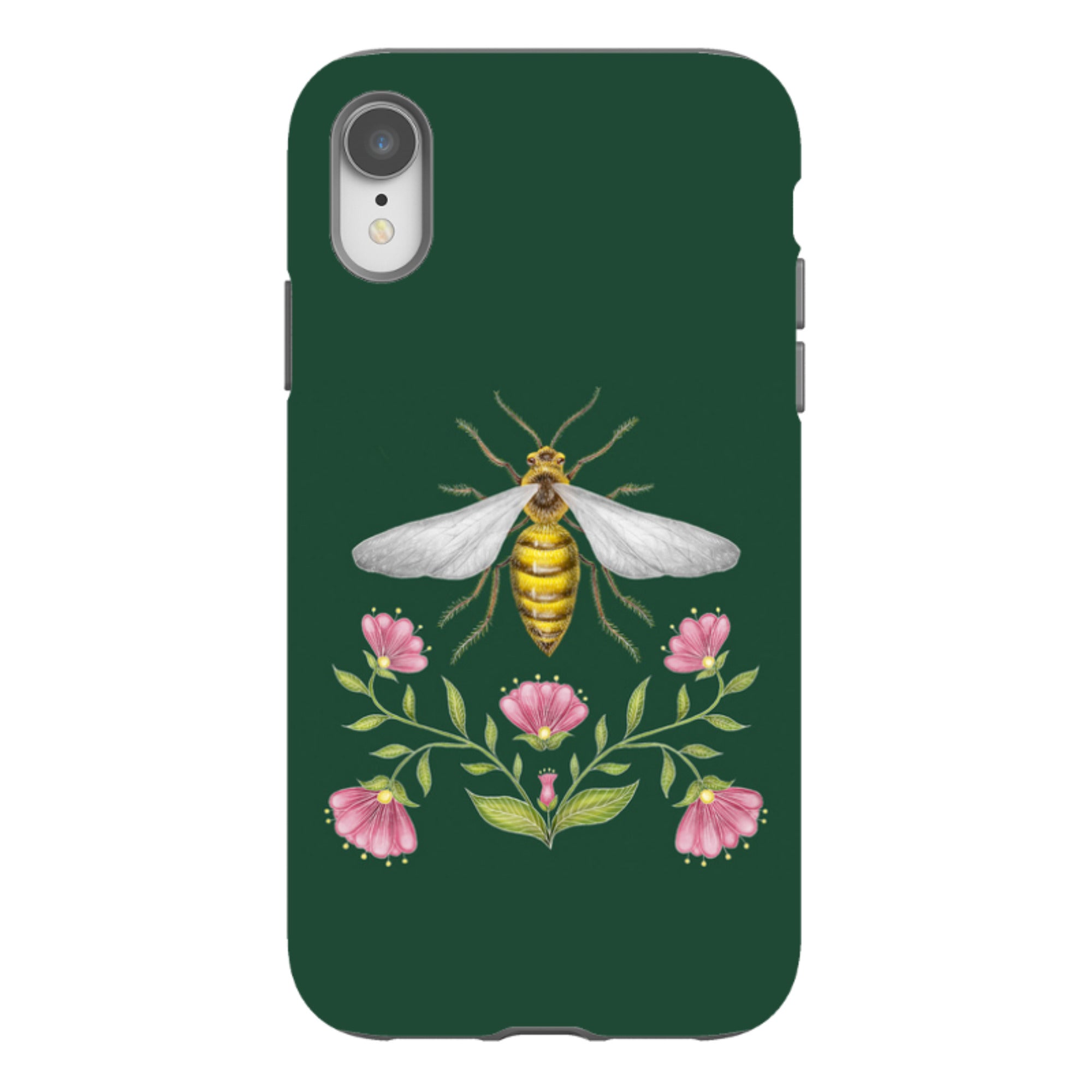 iPhone Tough Case - Wings Of Freedom Emerald By Catherine Rowe