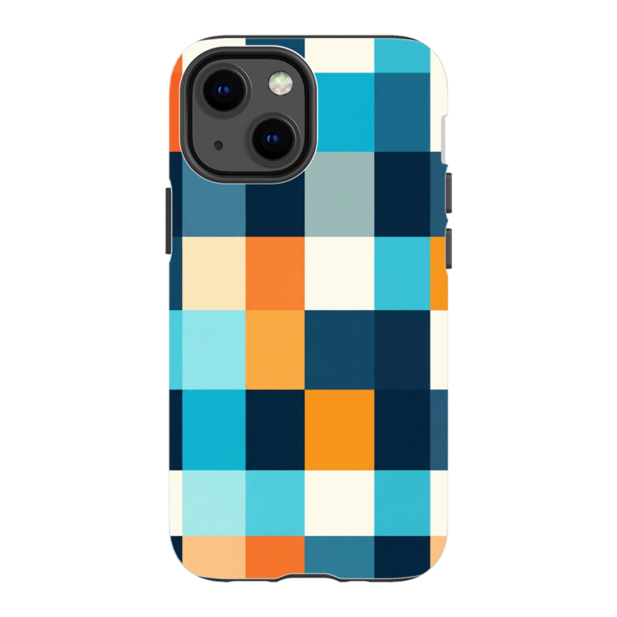 iPhone Tough Case - Navy Blue & Orange