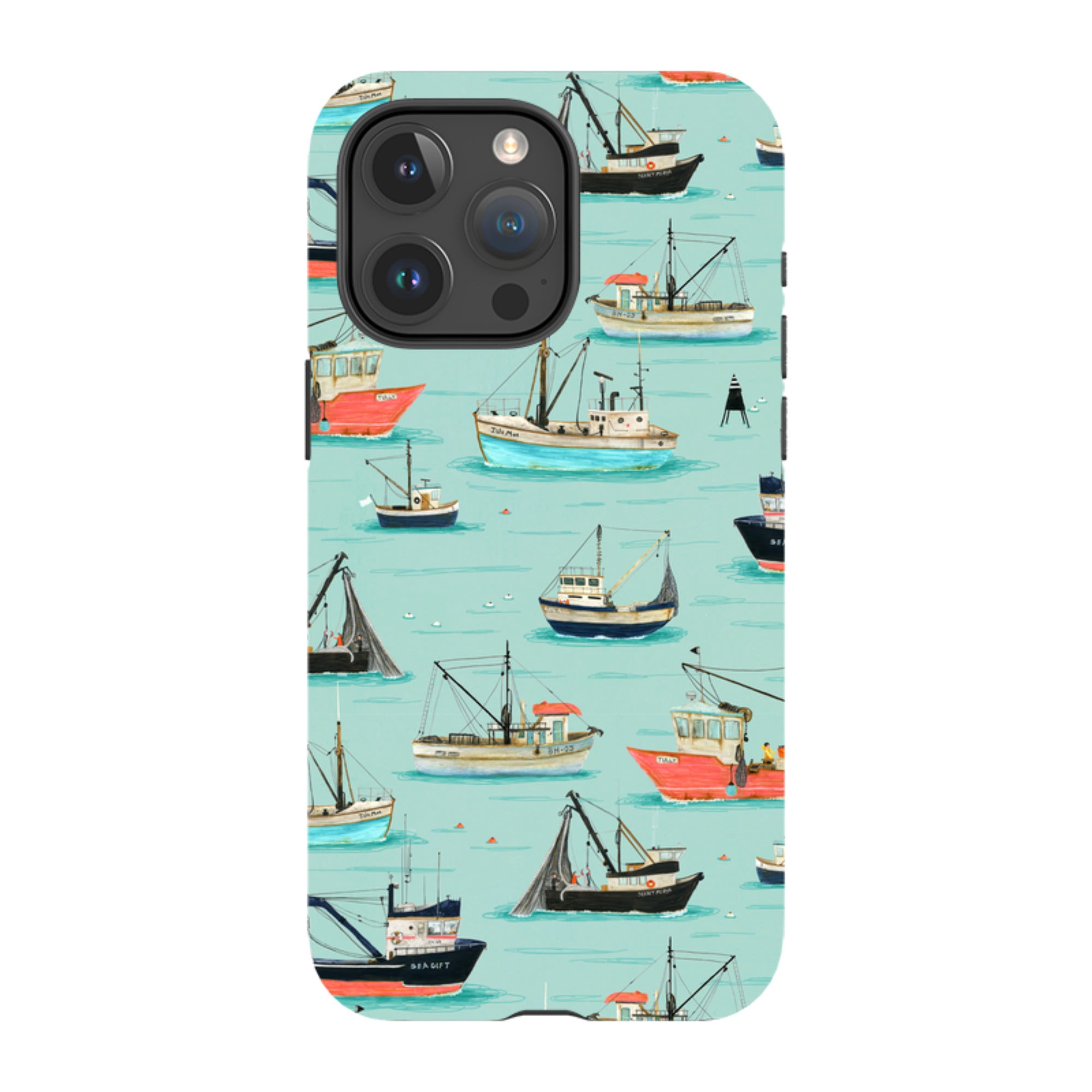 iPhone Tough Case - Fishing Boats By Katherine Quinn