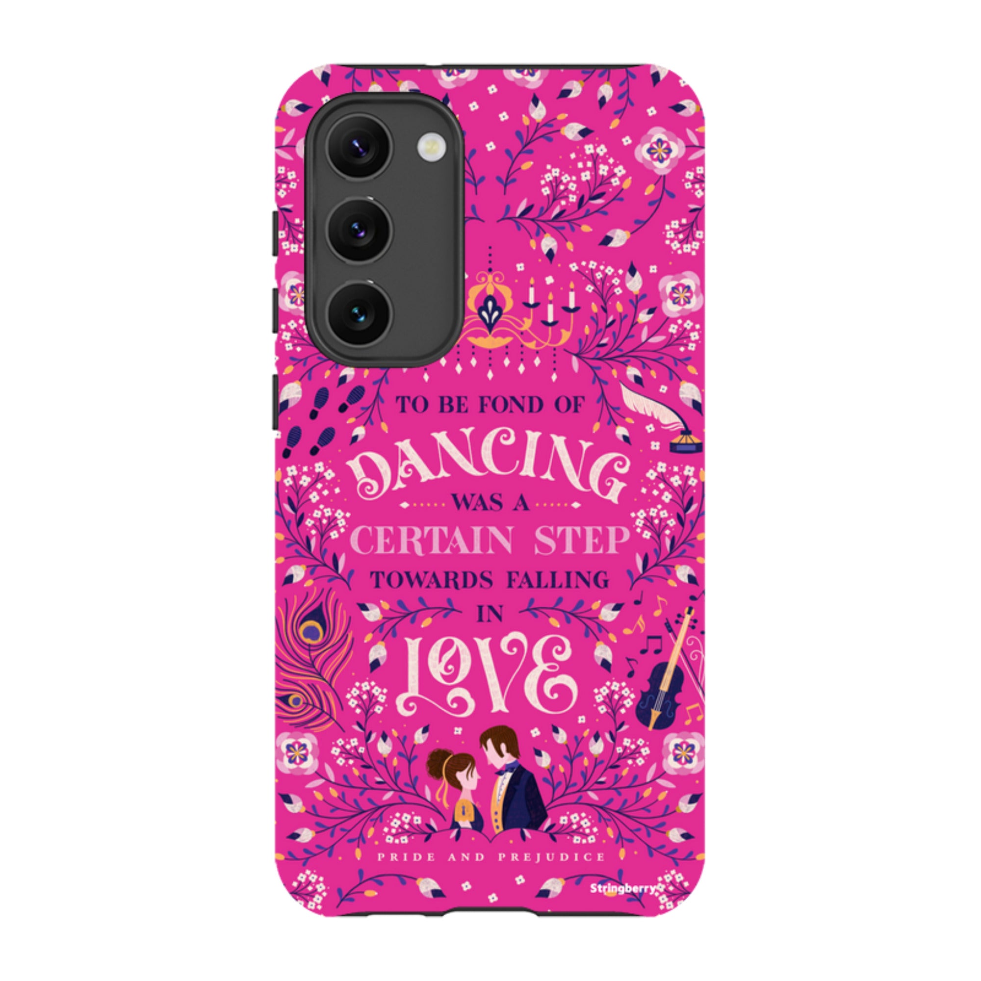 Samsung Tough Case - Pride And Prejudice Pink By Jenny Zemanek