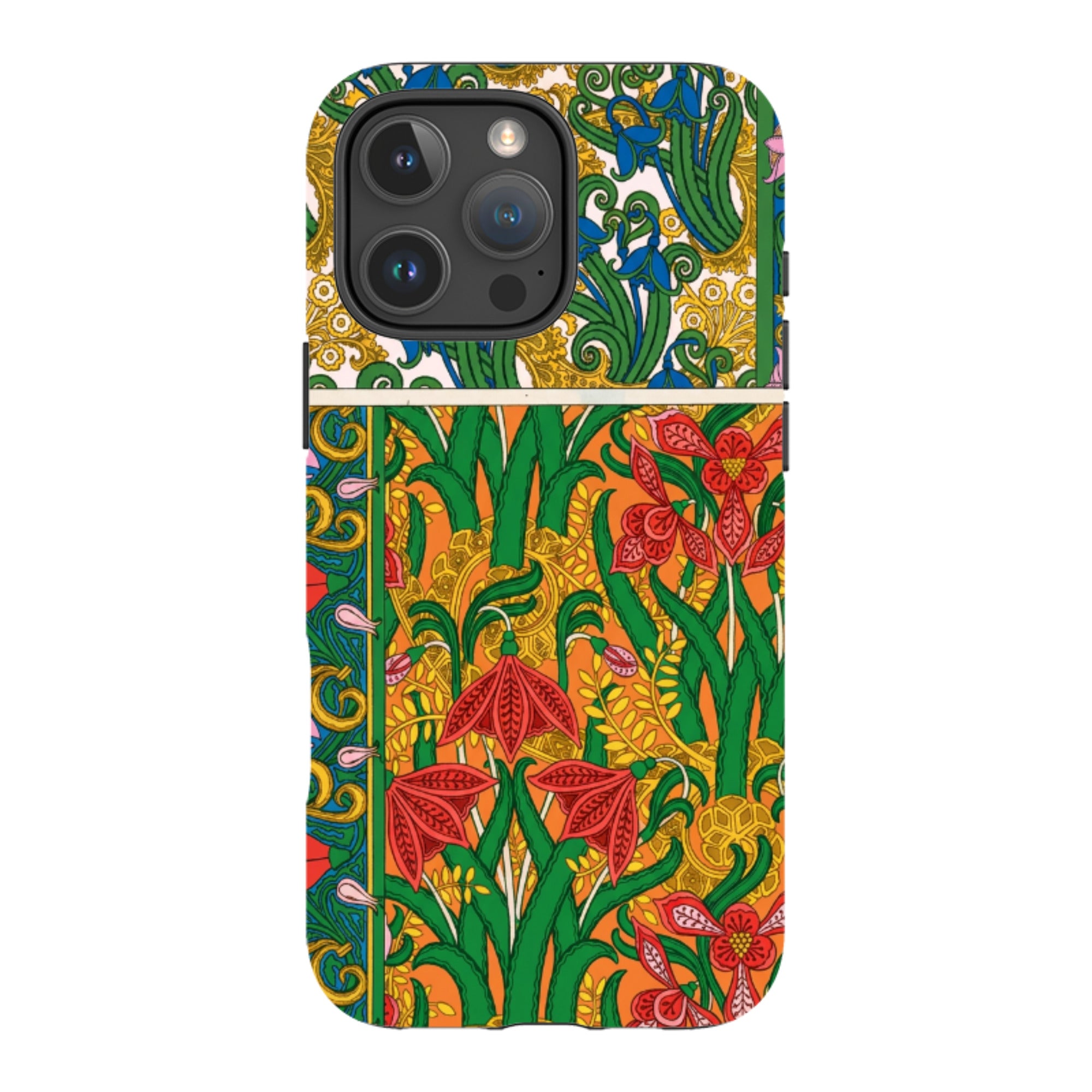 iPhone MagSafe Tough Case - Vintage Art Nouveau Lily
