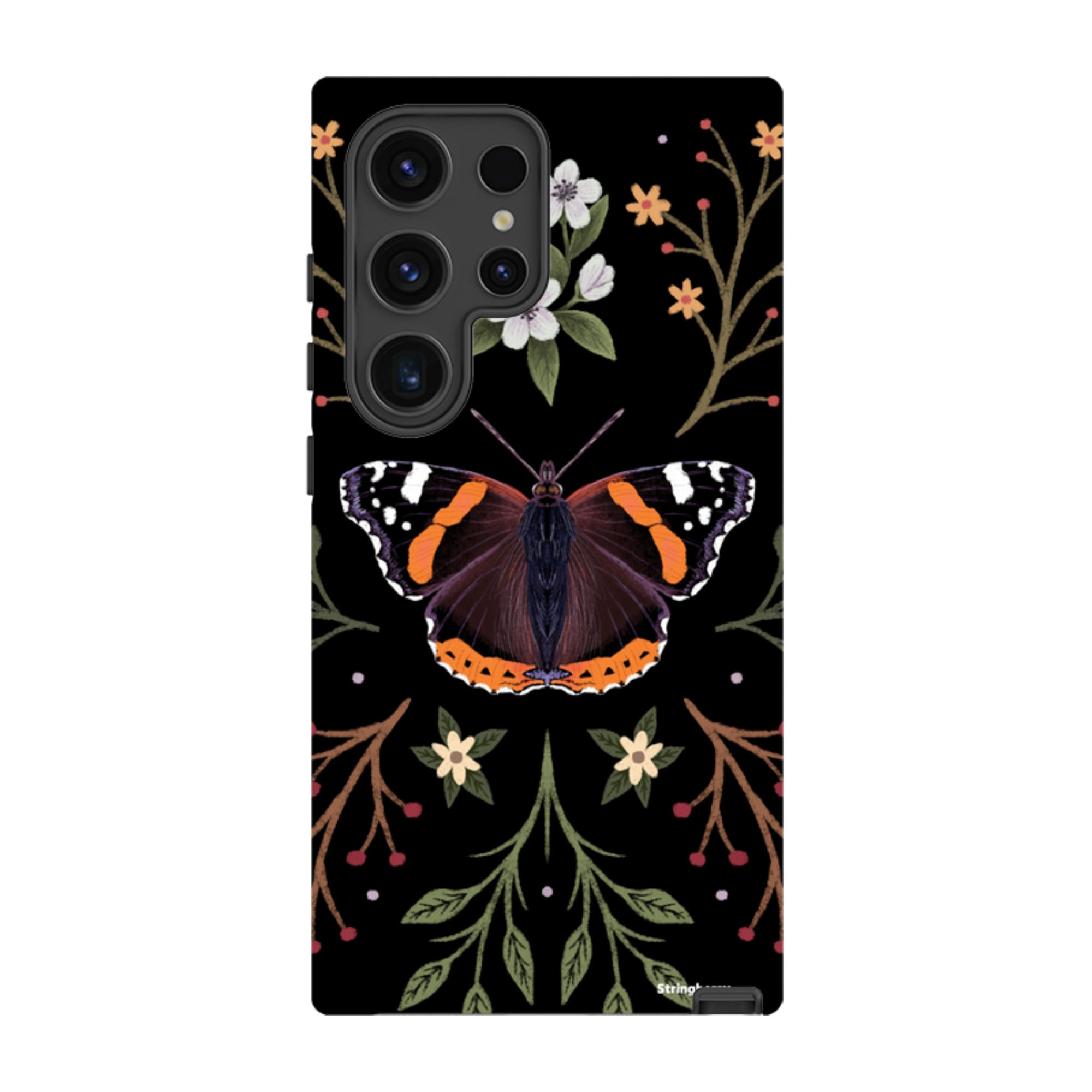 Samsung Tough Case - Red Admiral Butterfly By Anna Stead