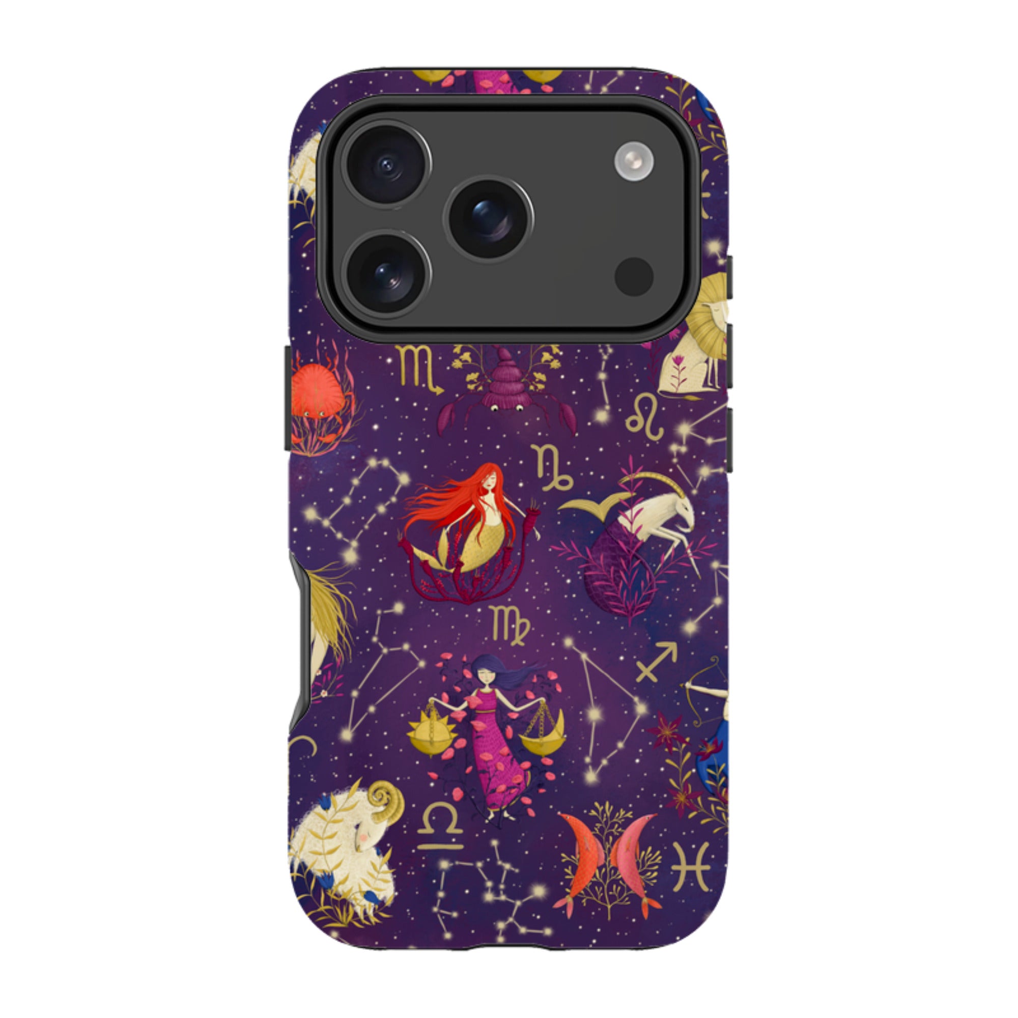iPhone Tough Case - Zodiac Pattern By Maja Lindberg