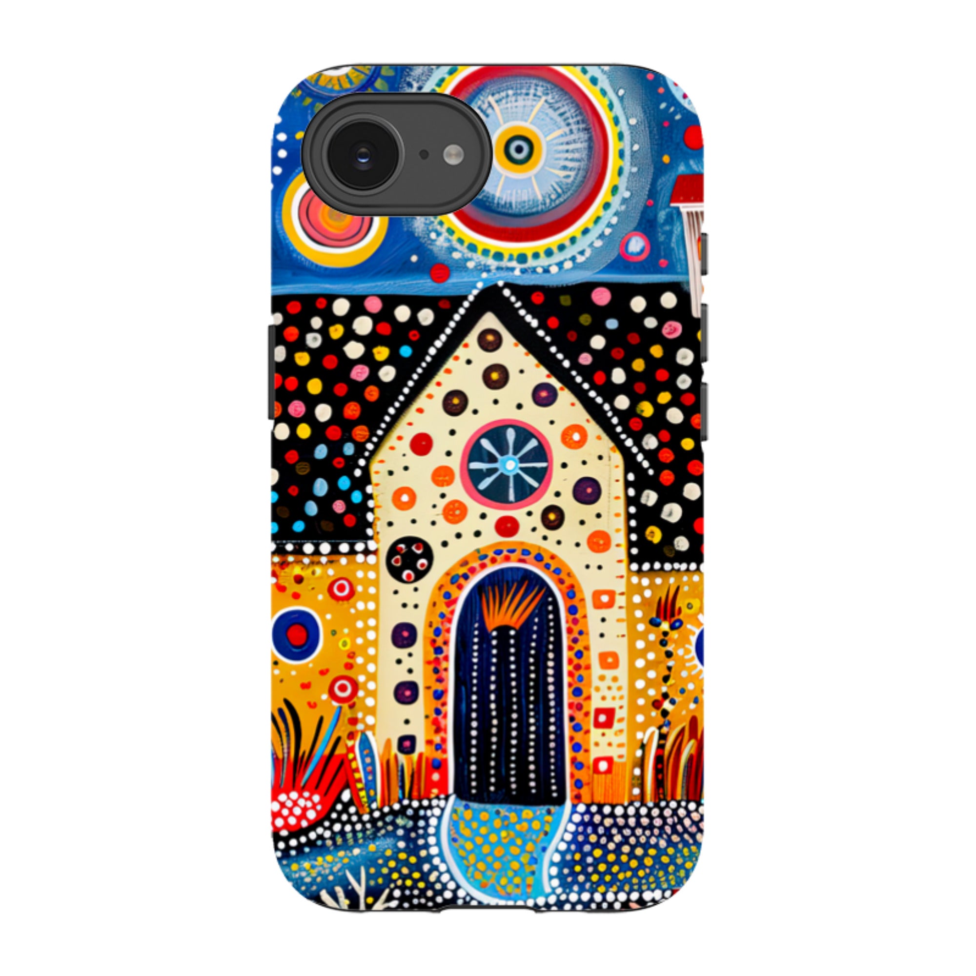 iPhone Case - Folk Art House IX