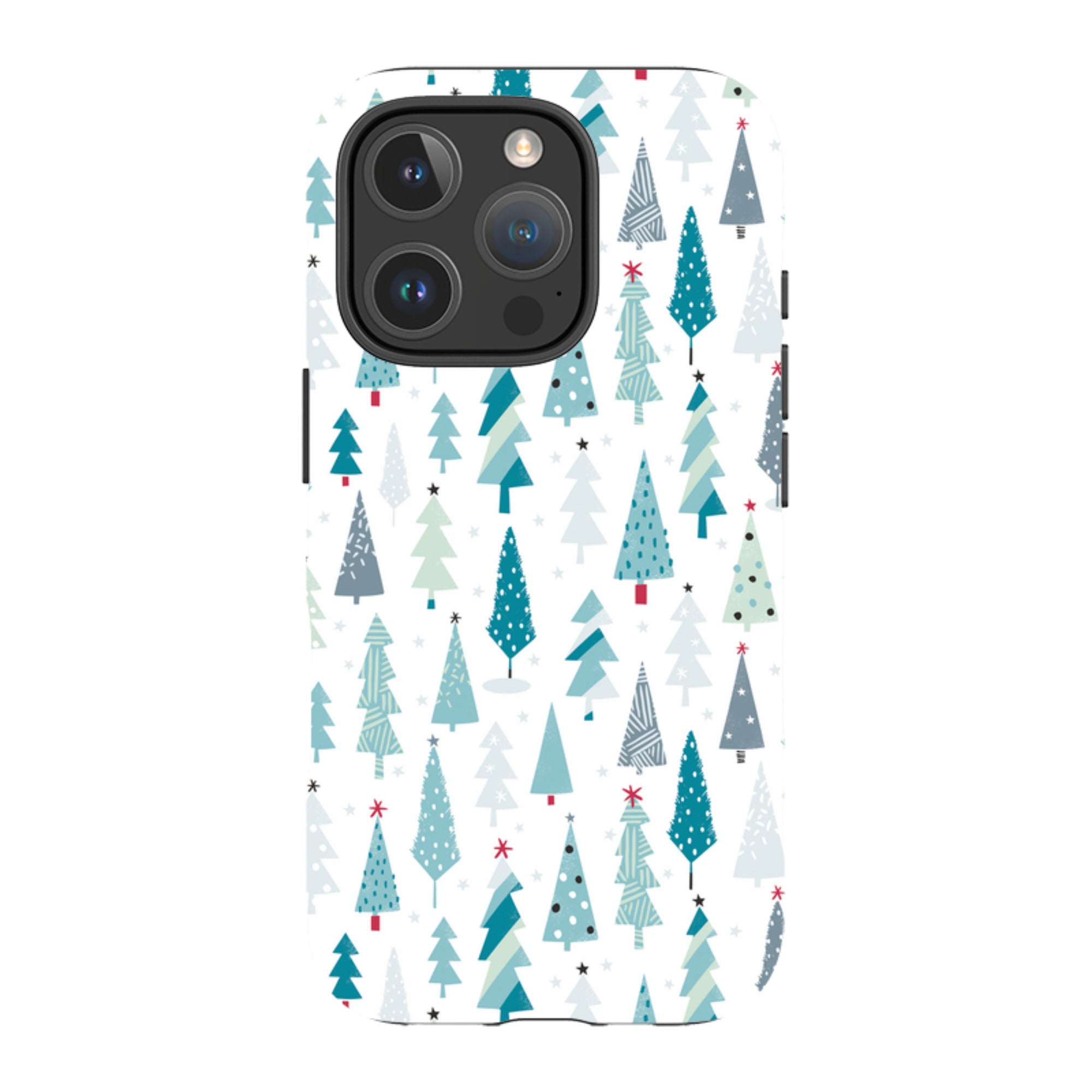 iPhone MagSafe Tough Case - Little Xmas Trees By Ali Brookes