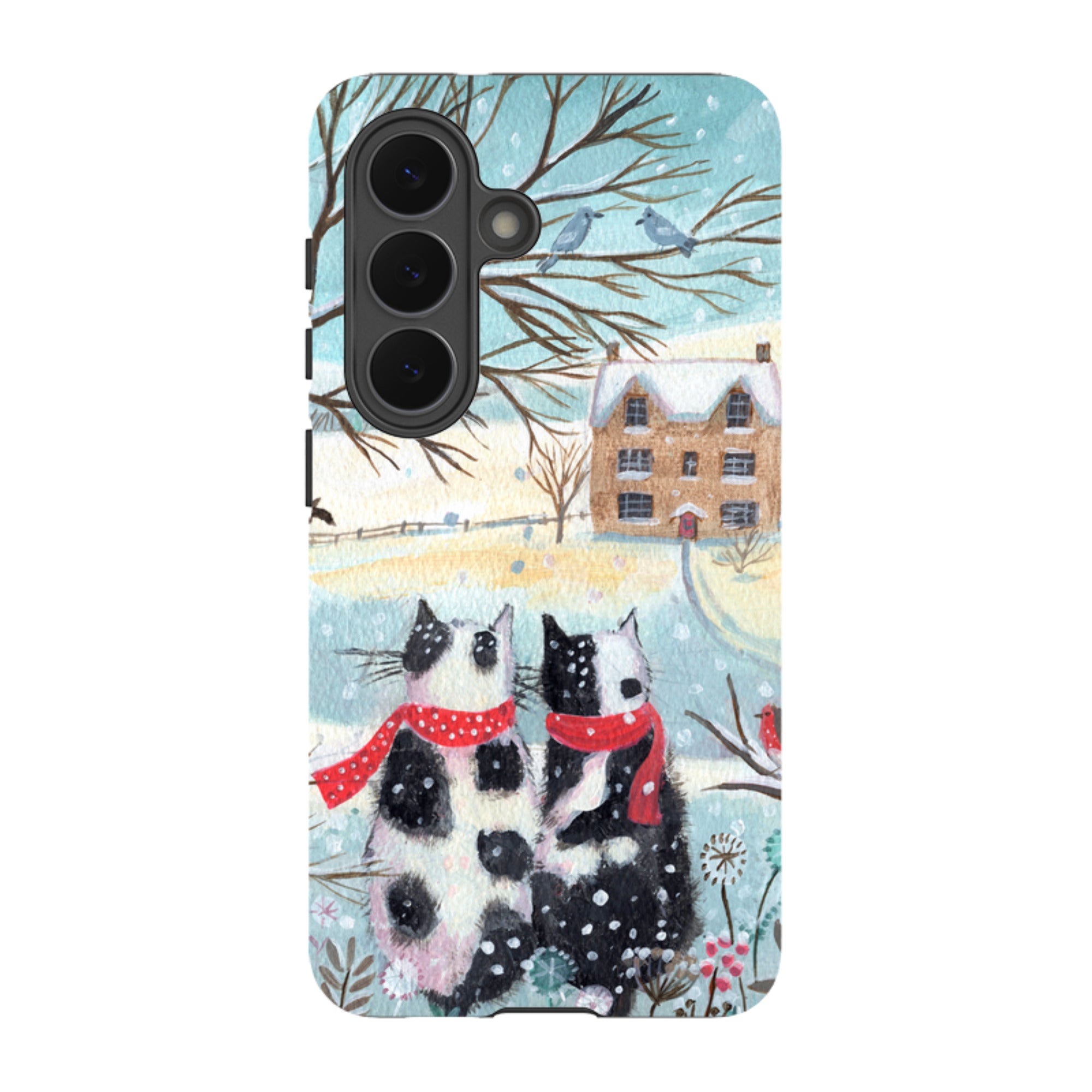 Samsung Tough Case - Christmas Cats By Mary Stubberfield