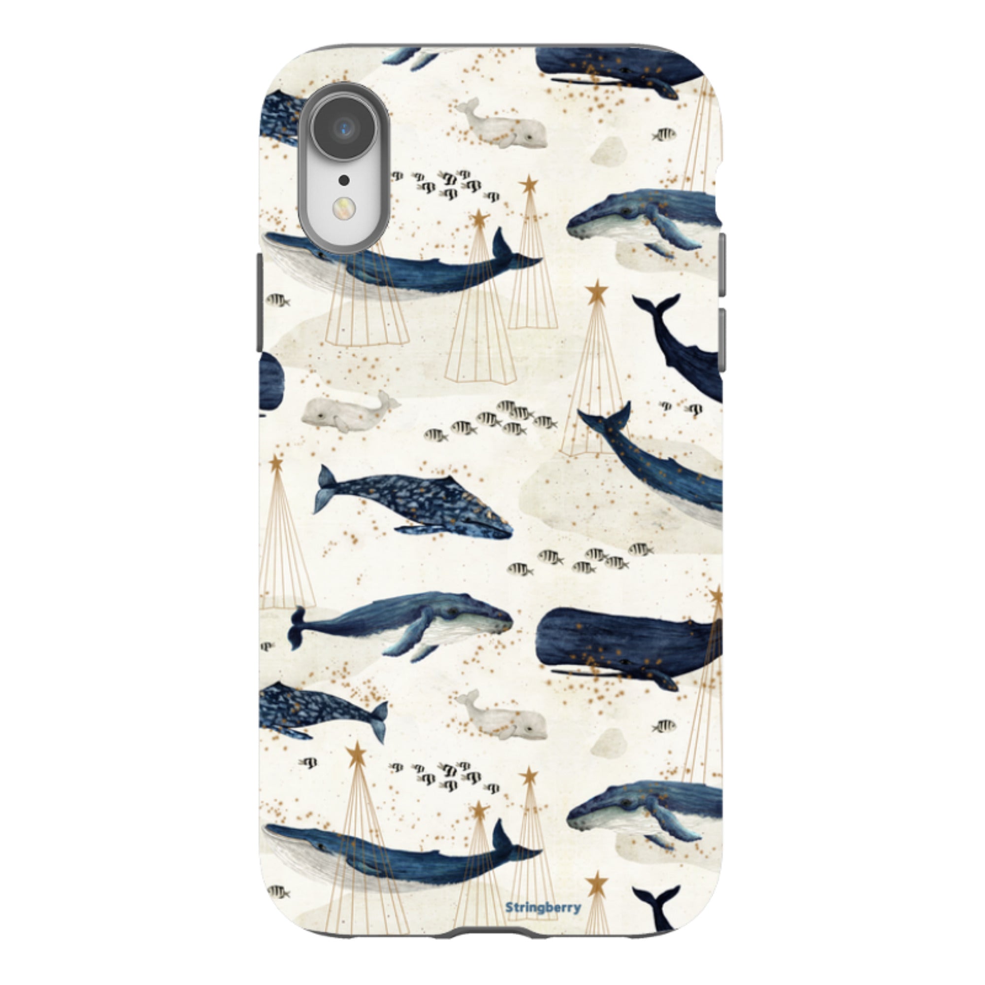iPhone Tough Case - Christmas Whale III By Katherine Quinn