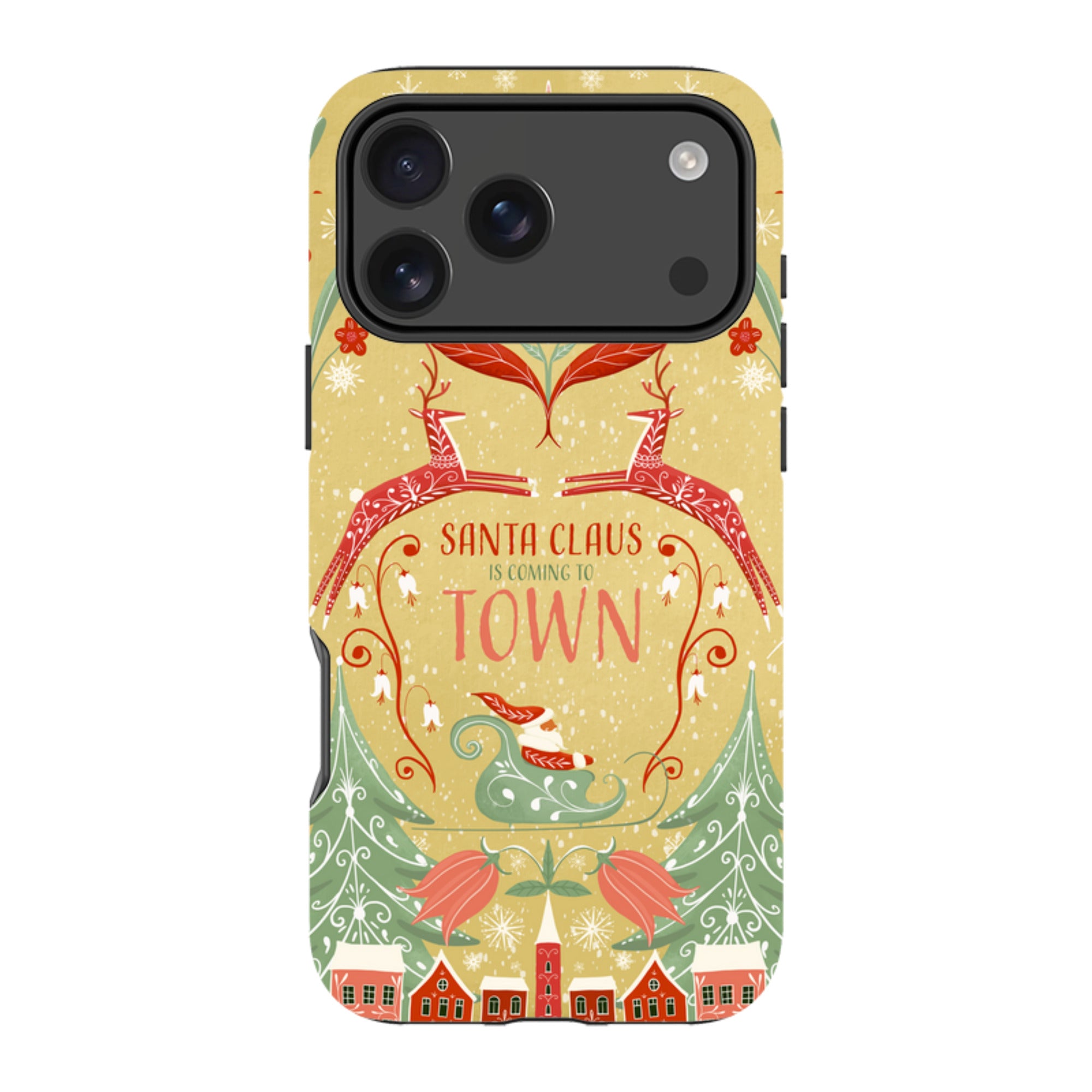 iPhone MagSafe Tough Case - Santa Claus Is Coming To Town By Maja Lindberg