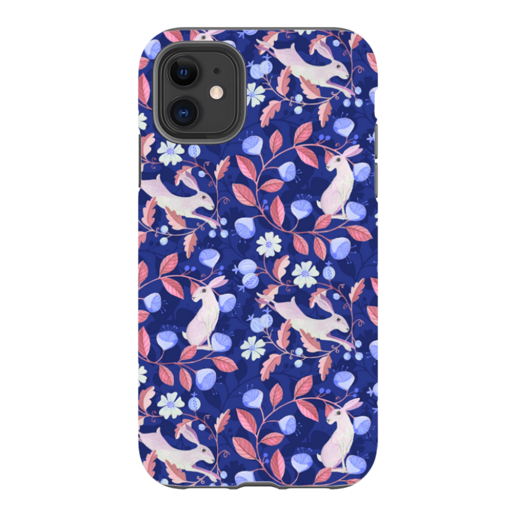 iPhone Tough Case - Hare Pattern By Bex Parkin
