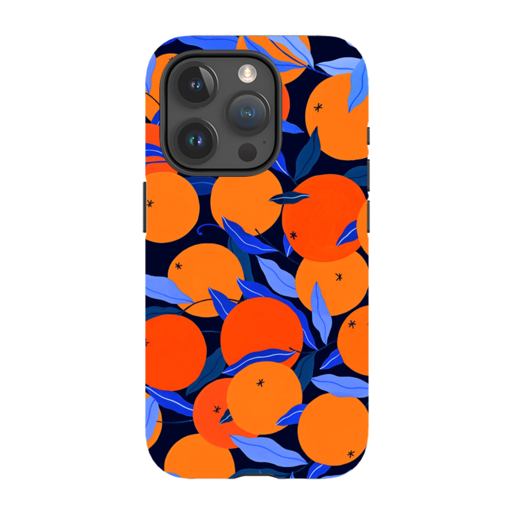 iPhone Tough Case - Arancello Navy Pattern By Madalina Andronic