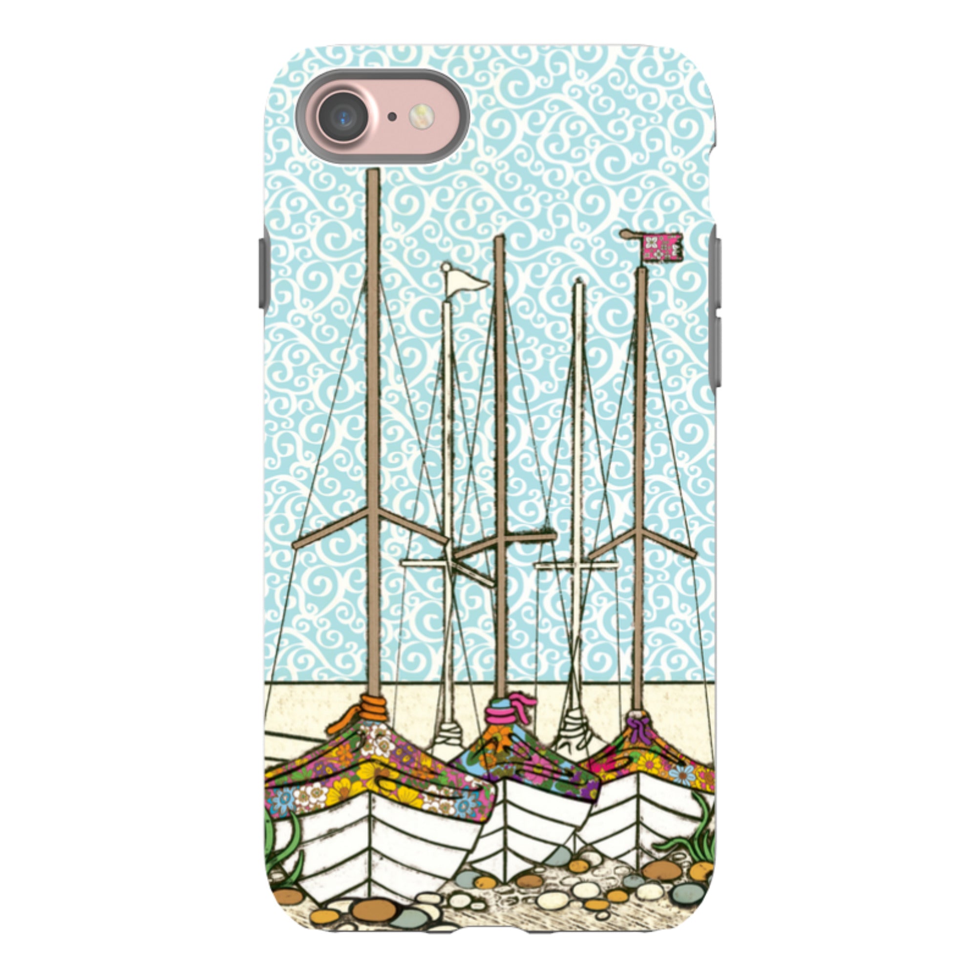 iPhone Tough Case - Boats At Rest By Amelia Bowman