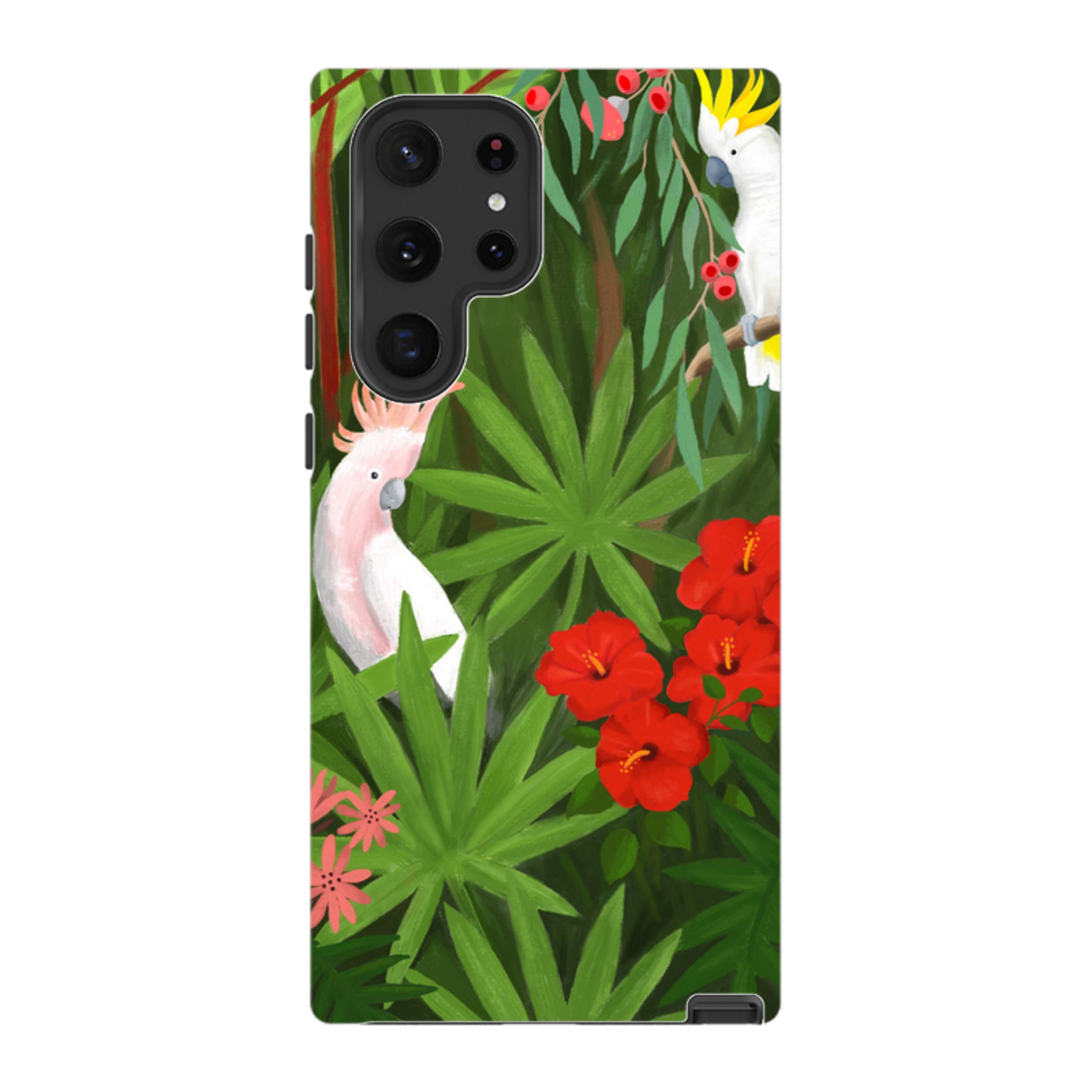Samsung Tough Case - Cockatoo Jungle By Bex Parkin