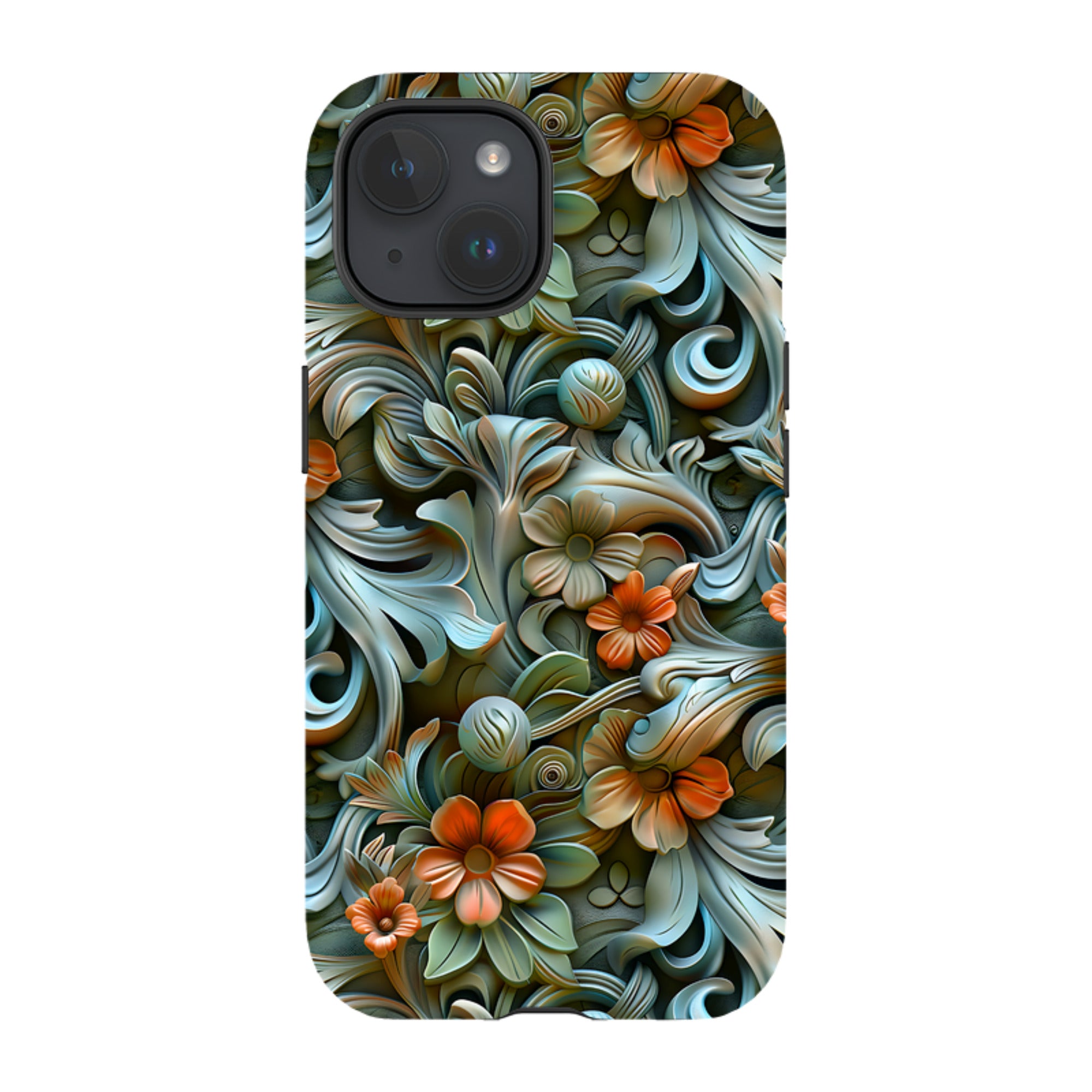 iPhone Tough Case -Clover Floral