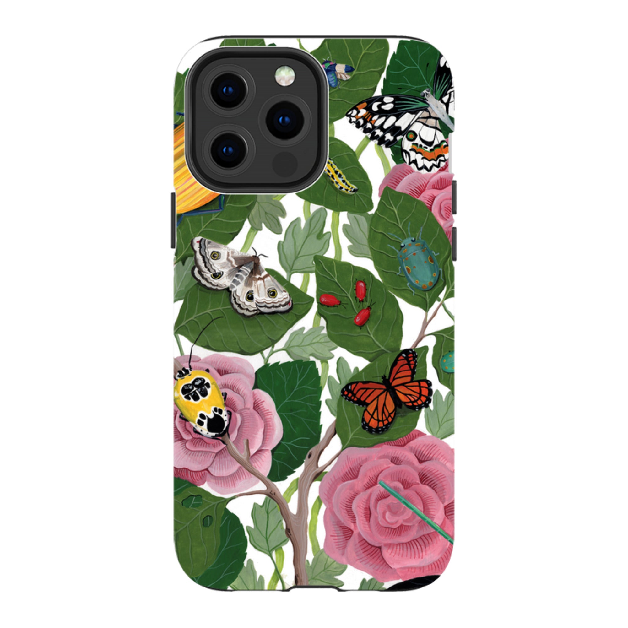 iPhone Tough Case - Butterflies And Beatles By Bex Parkin