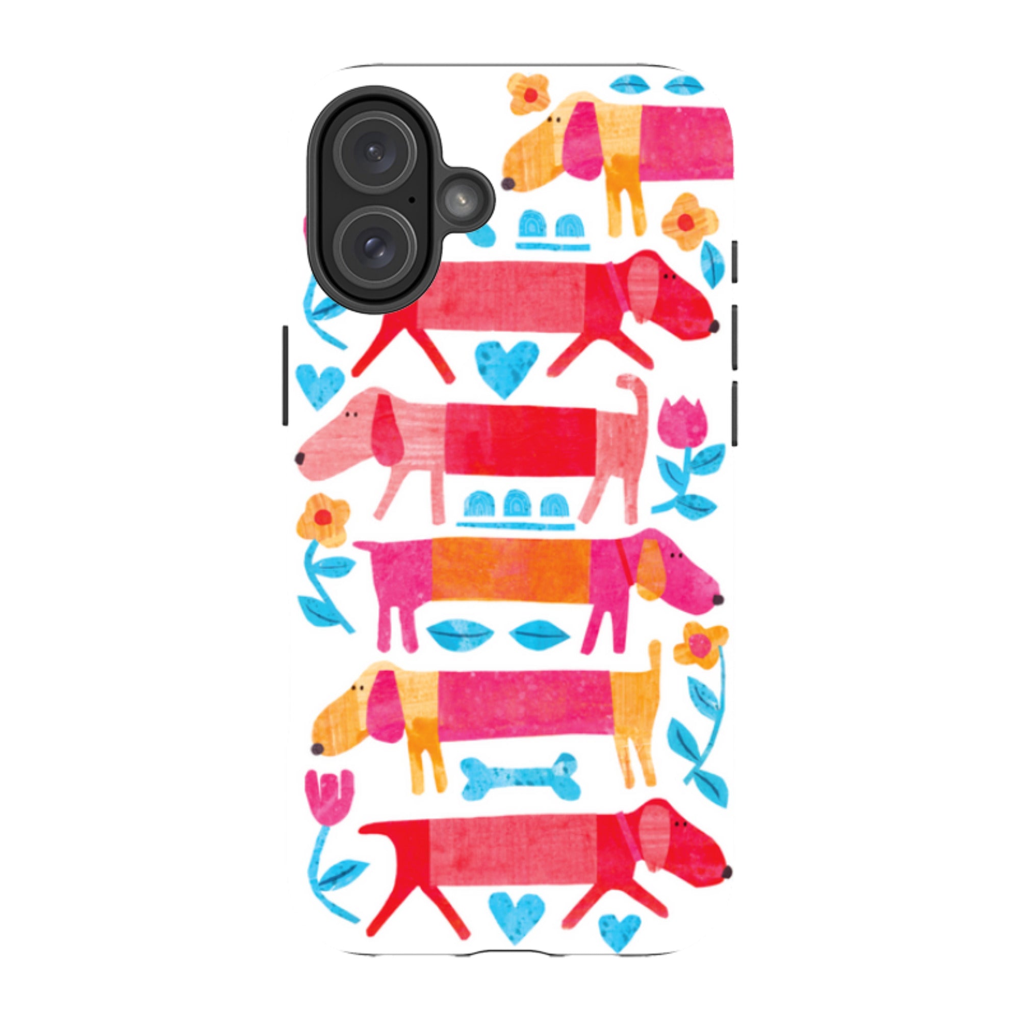 iPhone Tough Case - Sausage Dog By Tracey English