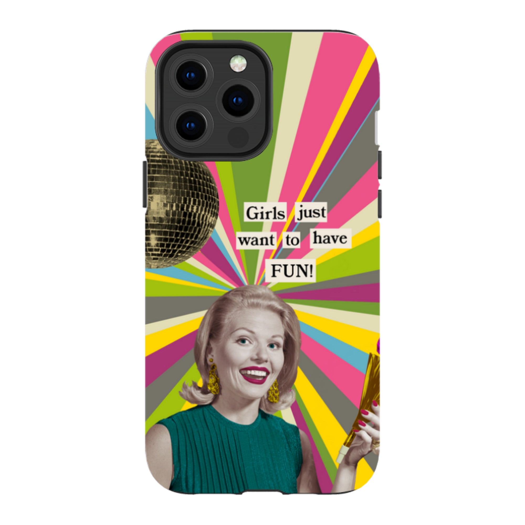 iPhone Tough Case - Girls want to have fun By Clare Jordan