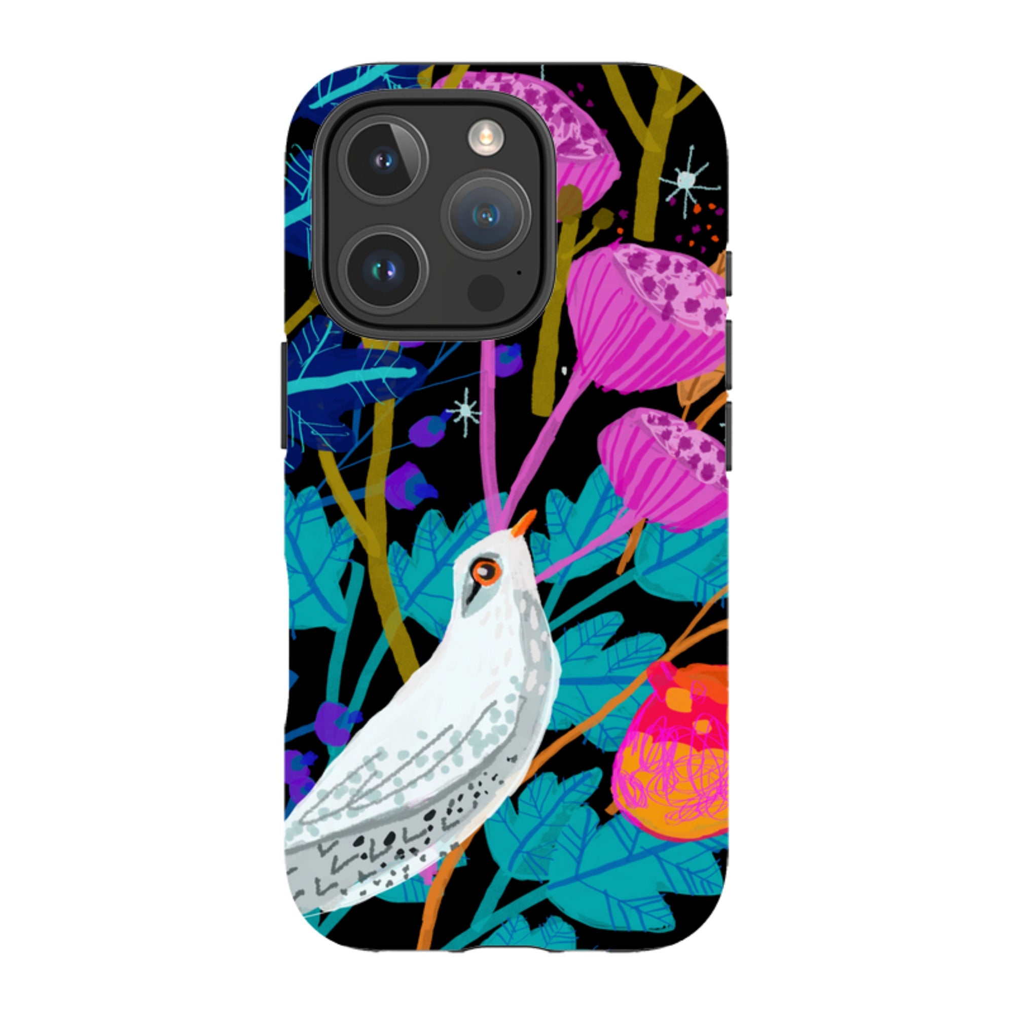 iPhone Tough Case - White Bird By Claire West