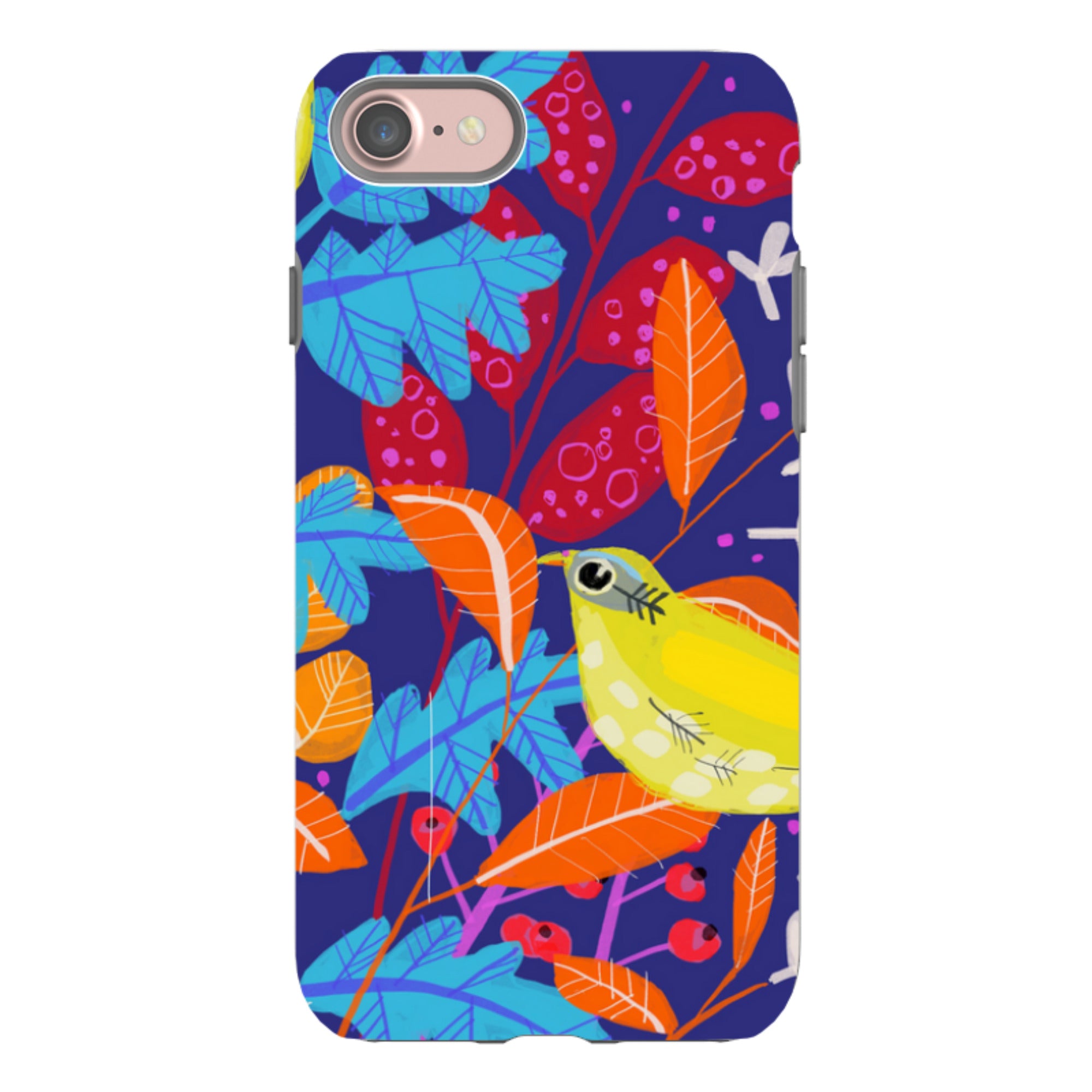 iPhone Tough Case - Yellow Bird By Claire West
