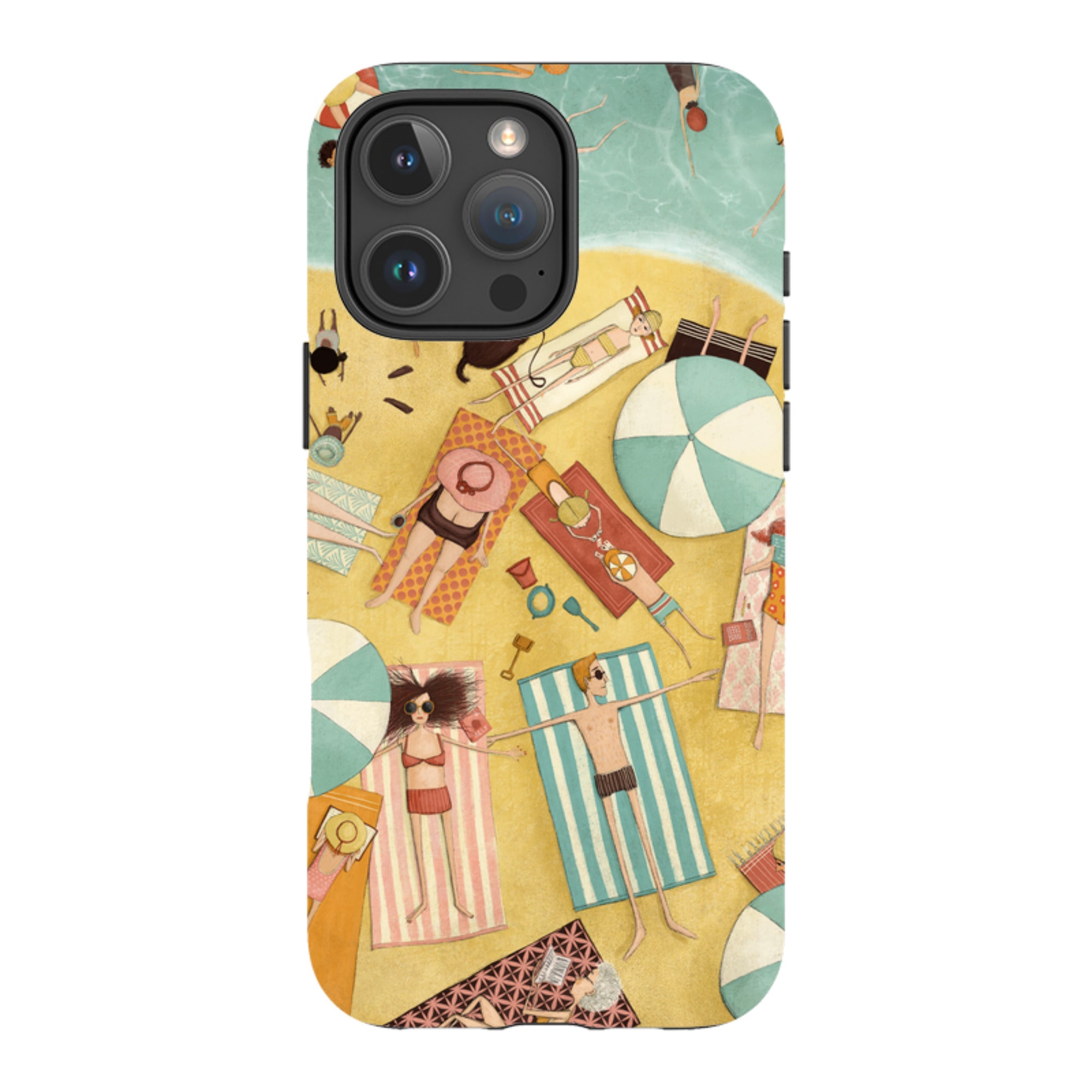 iPhone Tough Case - Beach Day By Maja Lindberg