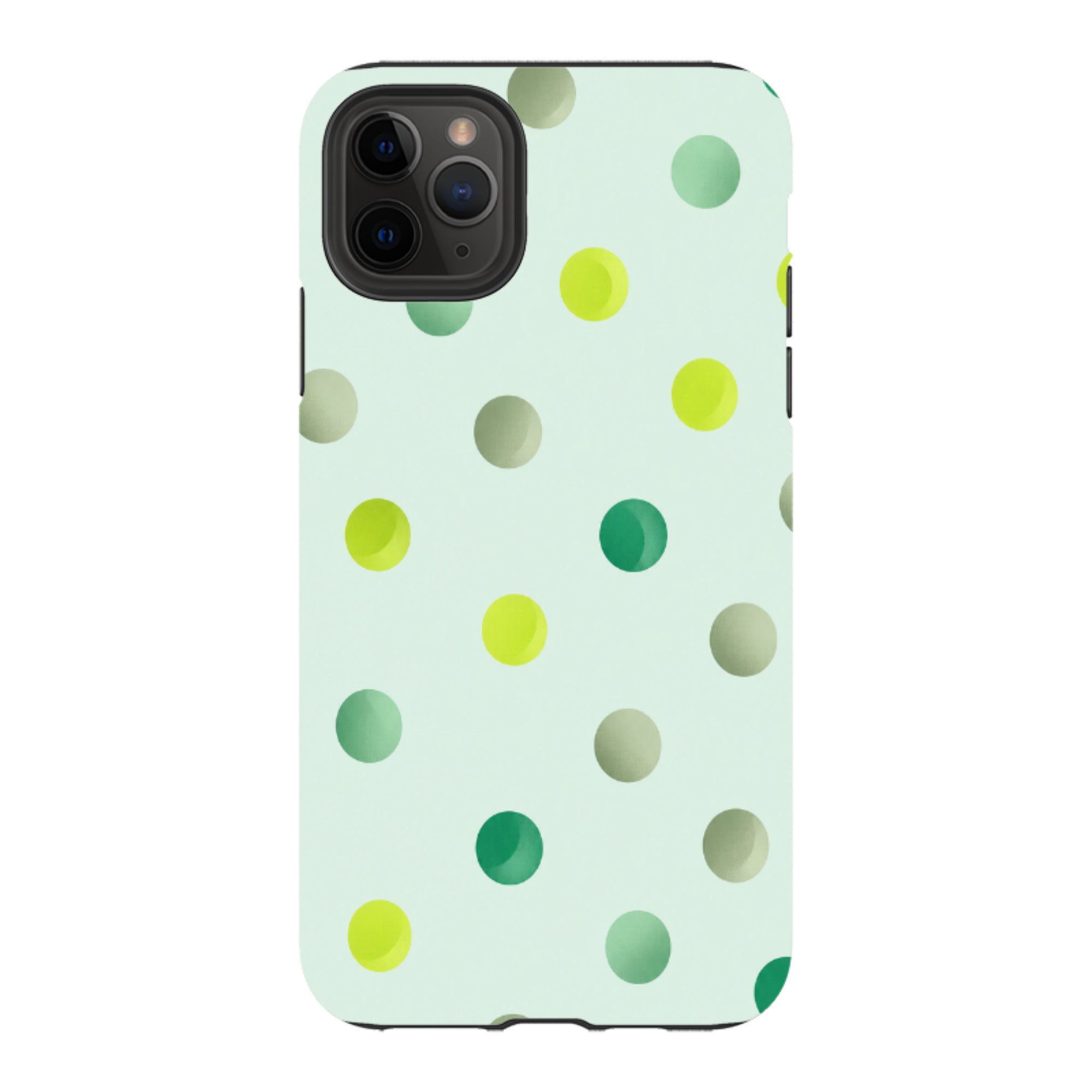 iPhone Tough Case - Mint Polka Dot