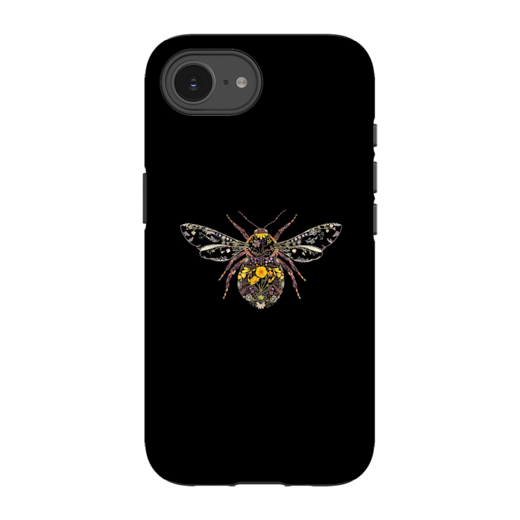 iPhone Tough Case - Floral Bumble Bee By Helen Ahpornsiri